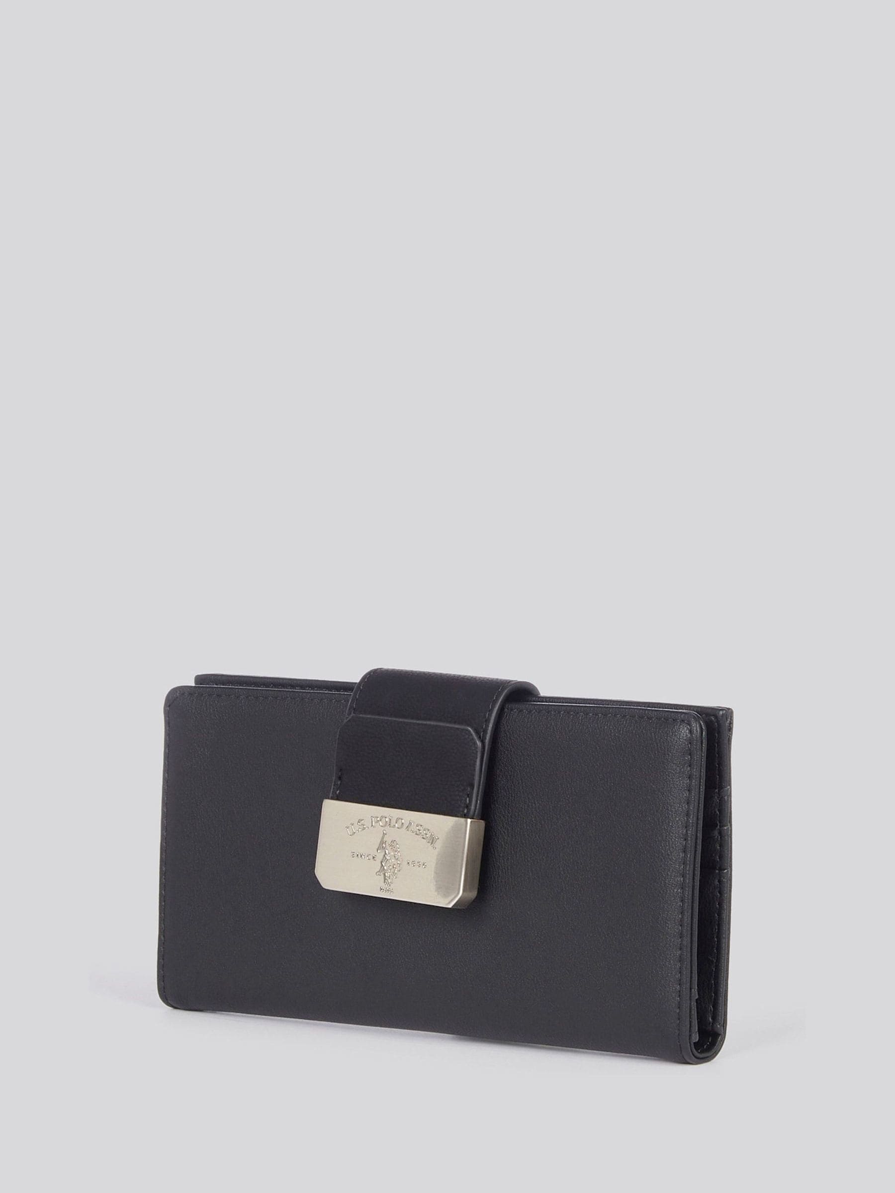 U.S. Polo Assn. black women's card holder purse (British brand)