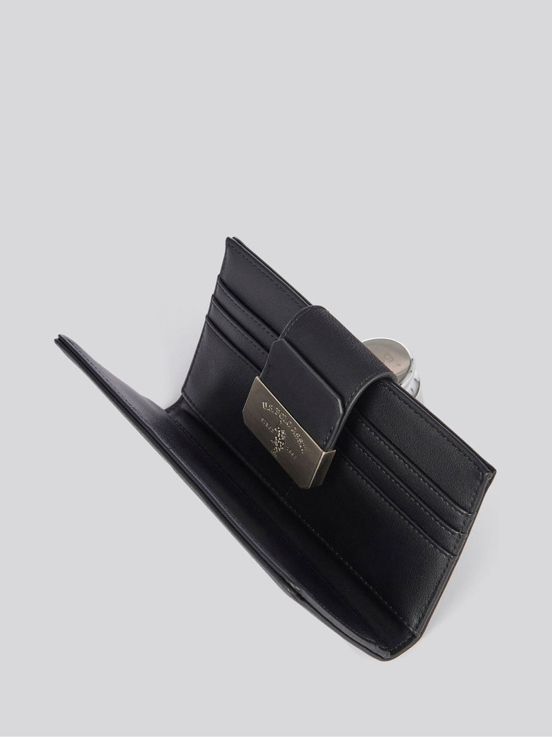 U.S. Polo Assn. black women's card holder purse (British brand)