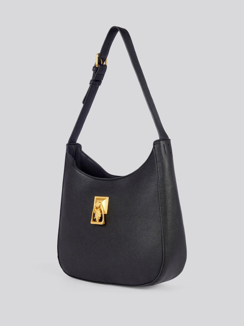 U.S. Polo Assn. women's Earth hobo bag black (British brand)