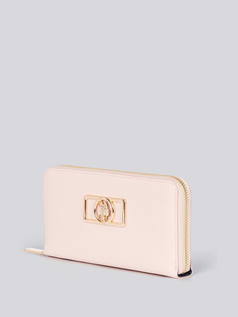 U.S. Polo Assn. pink zip-around wallet, UK version