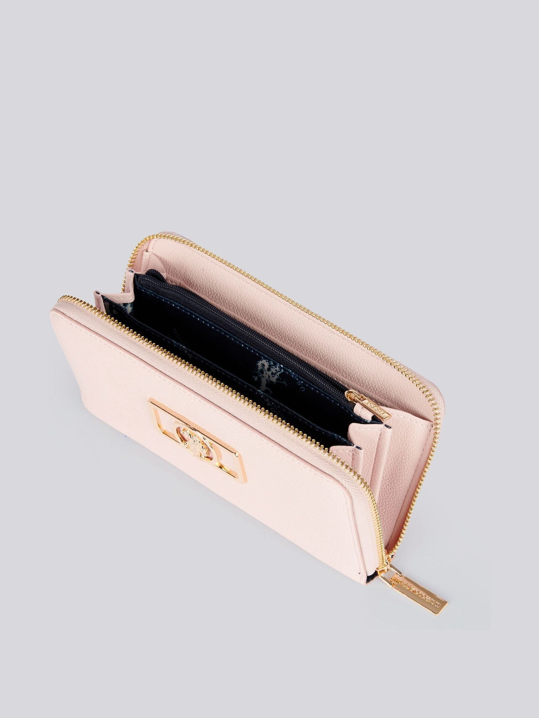 U.S. Polo Assn. pink zip-around wallet, UK version