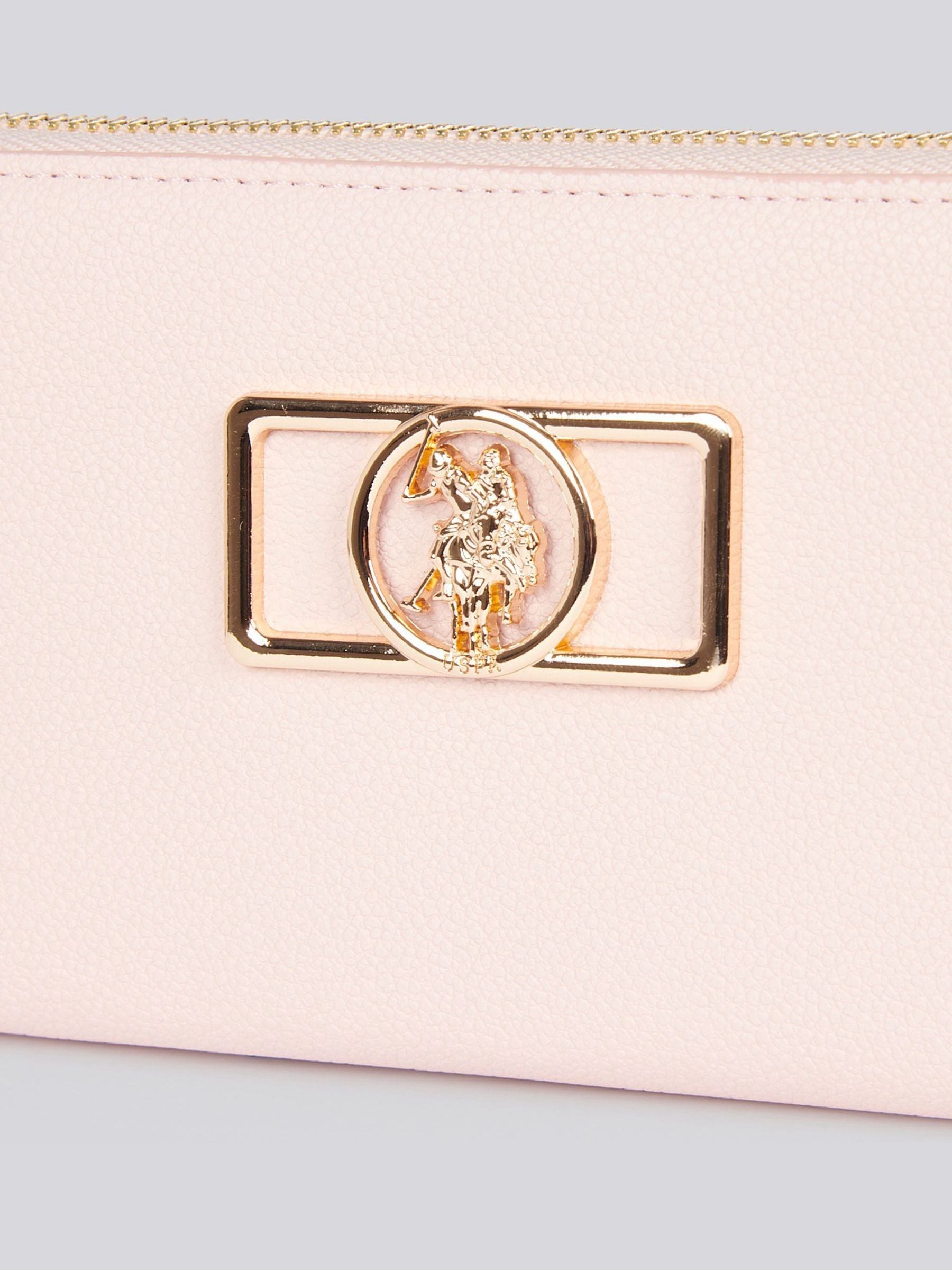 U.S. Polo Assn. pink zip-around wallet, UK version