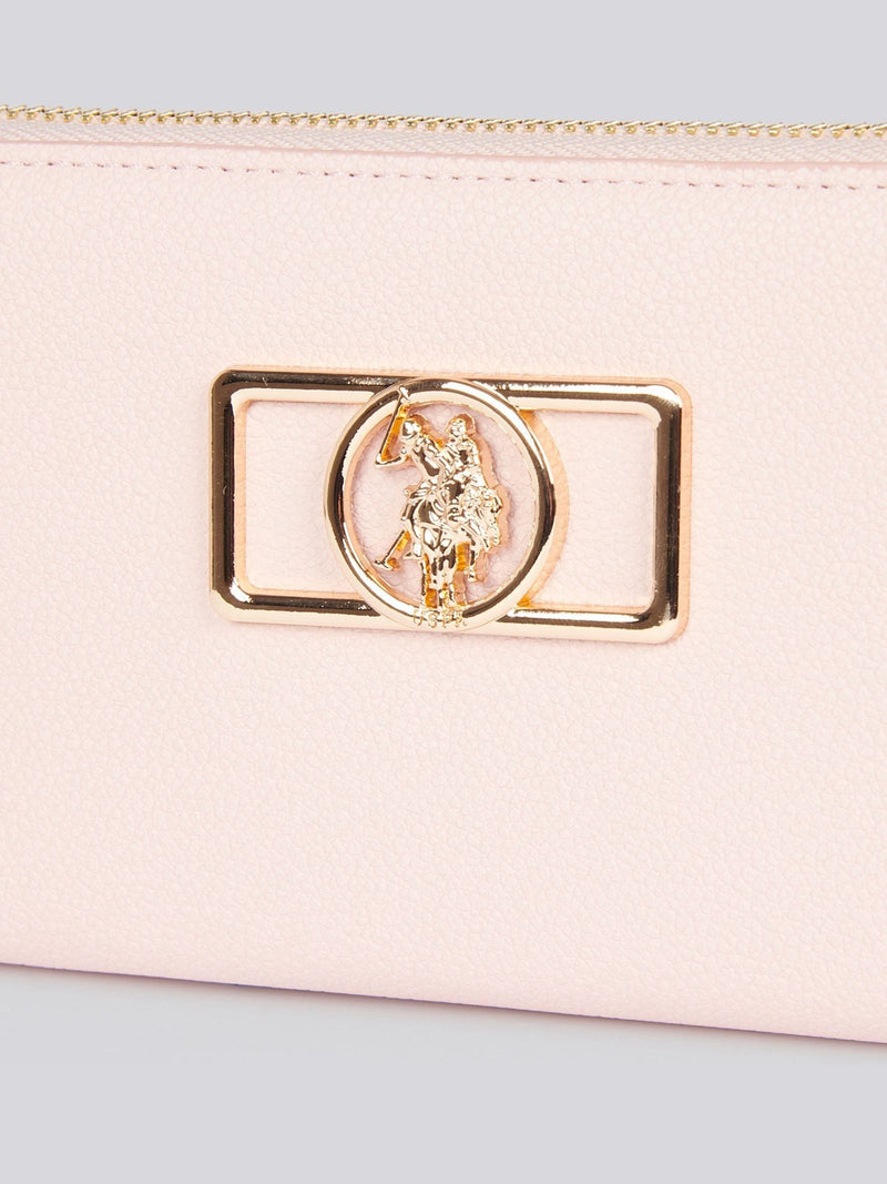 U.S. Polo Assn. pink zip-around wallet, UK version