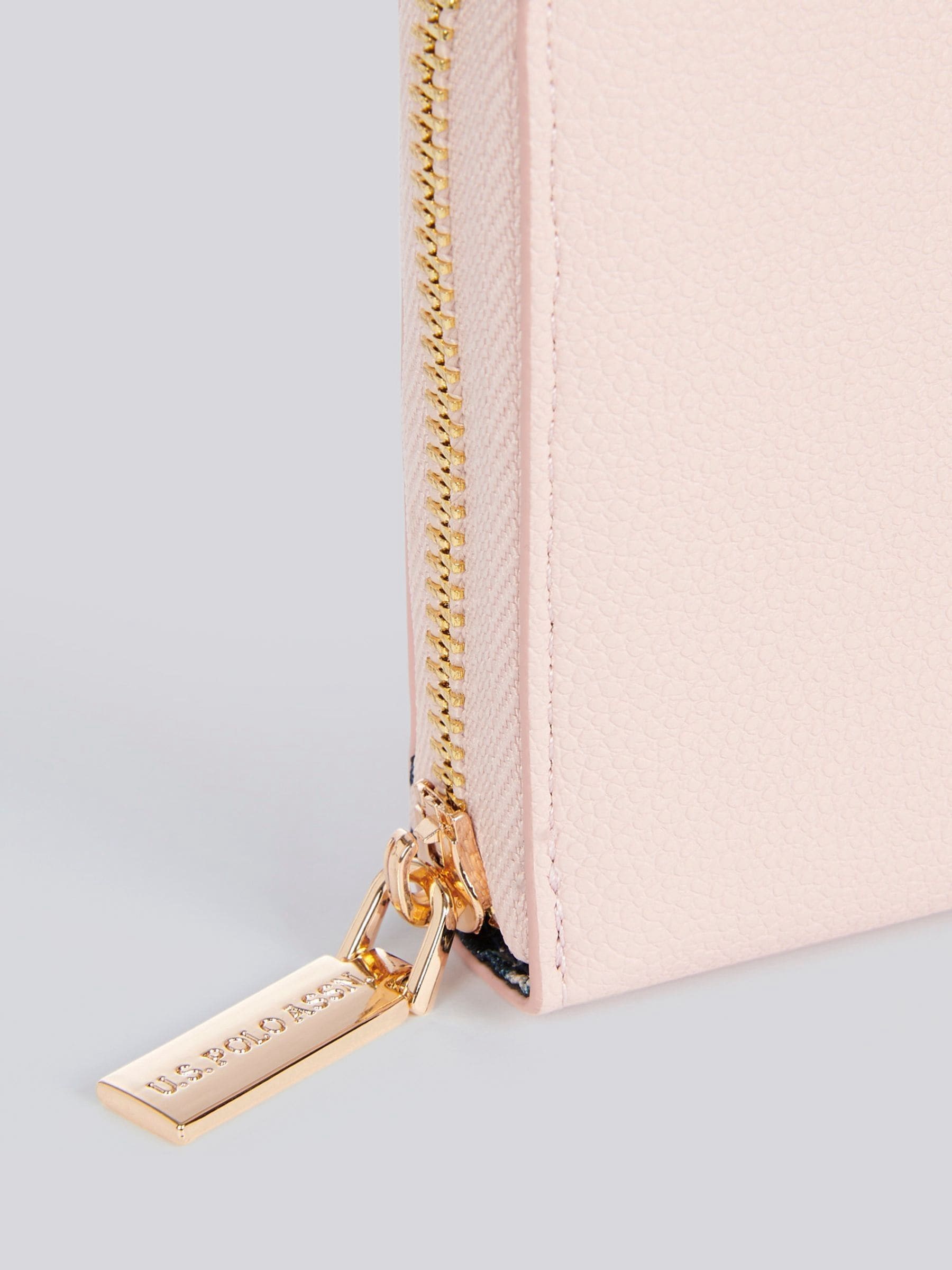 U.S. Polo Assn. pink zip-around wallet, UK version