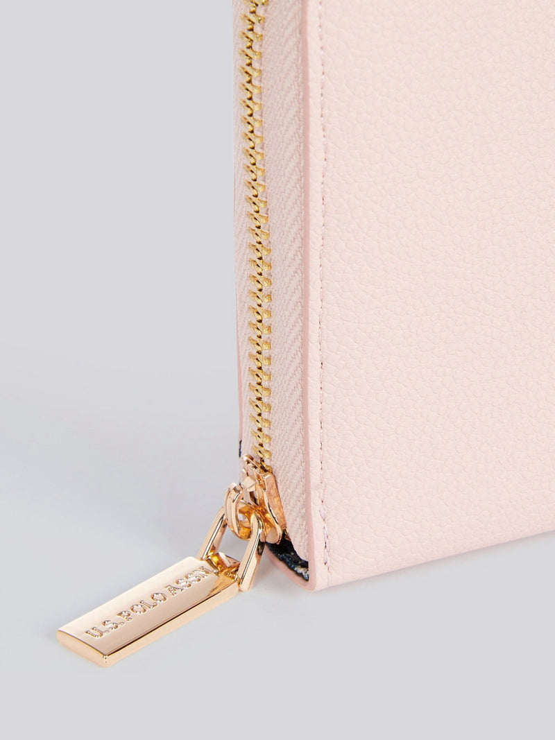 U.S. Polo Assn. pink zip-around wallet, UK version