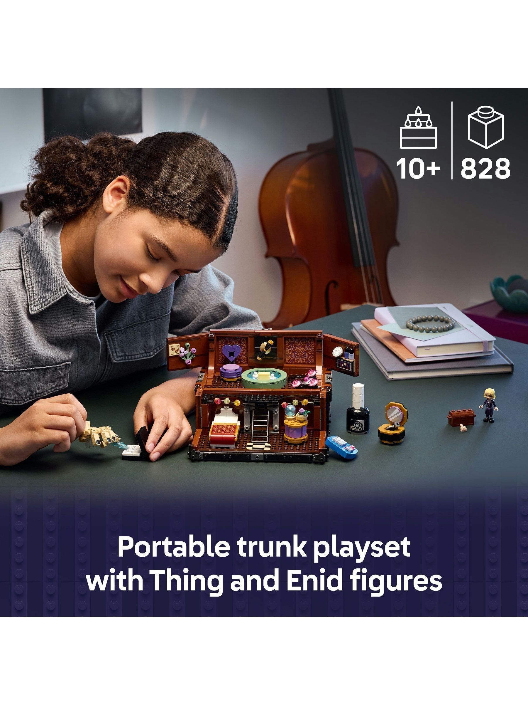 LEGO Wednesday Thing's Apartment building set with mini dolls - British product