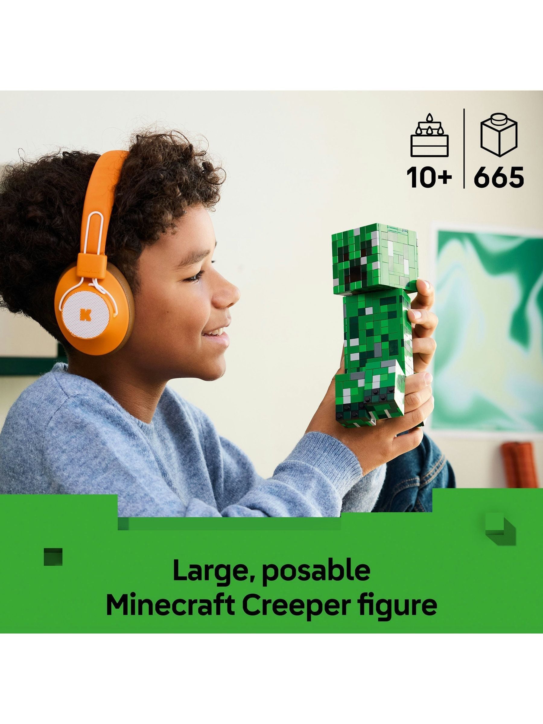 LEGO Minecraft Creeper figure building toy set 665 pieces - British product