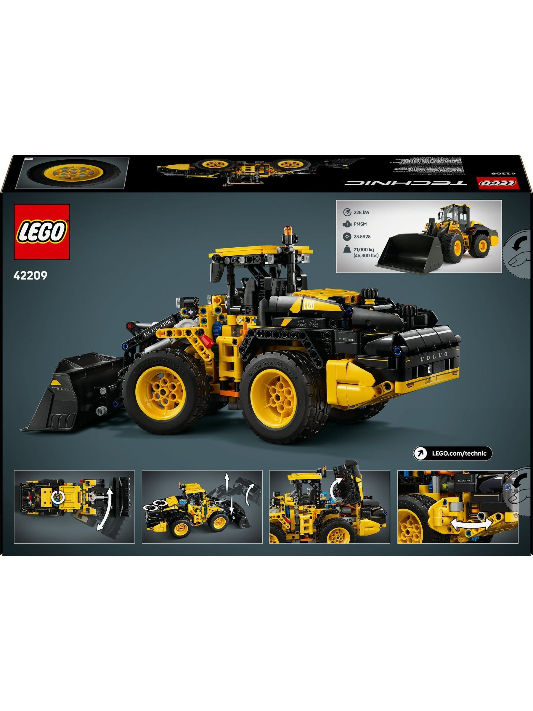 LEGO Technic Volvo L120 wheel loader building set, imported from the UK