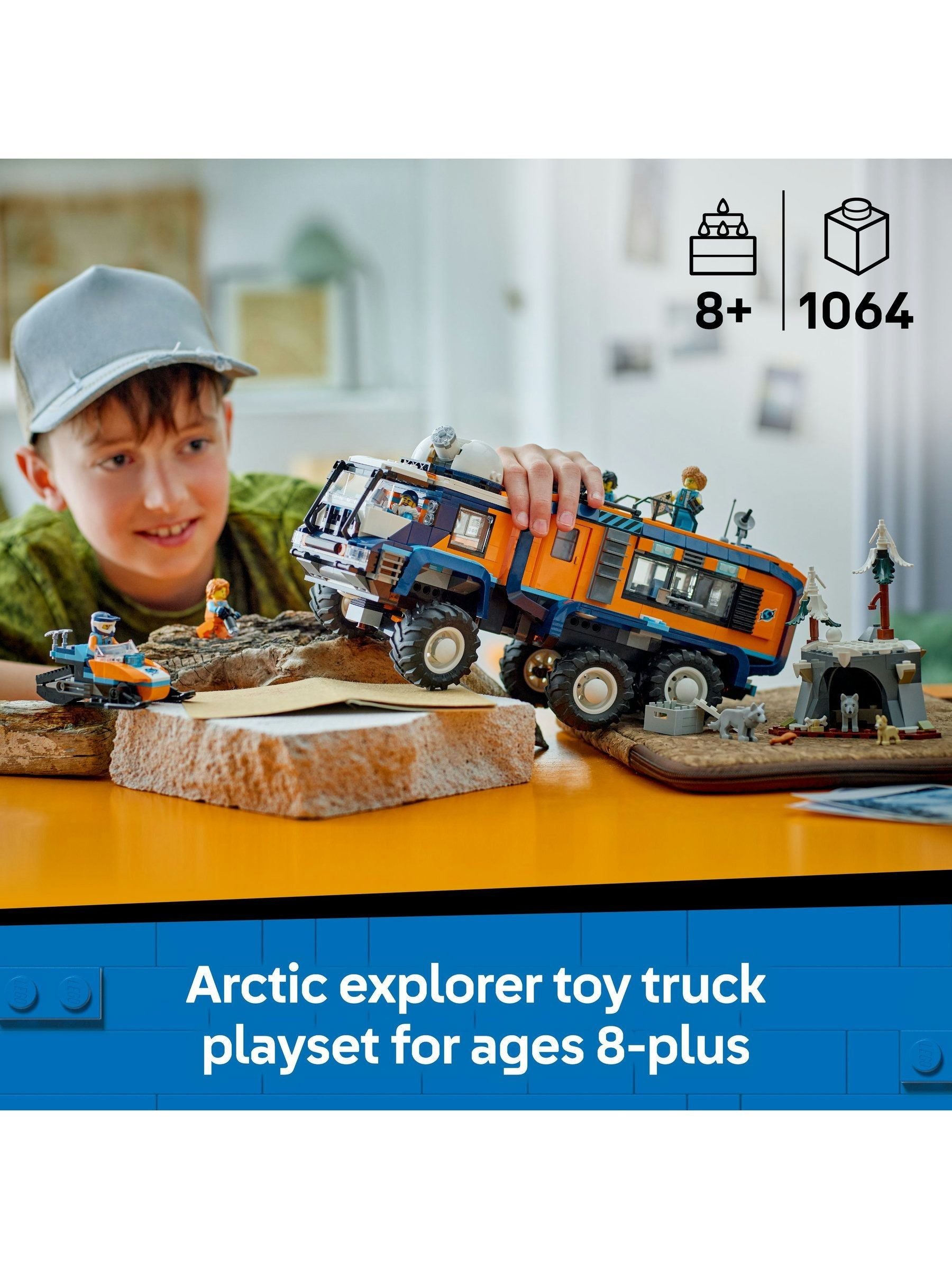 LEGO Arctic Explorer Science Lab truck toy 28cm (British brand)
