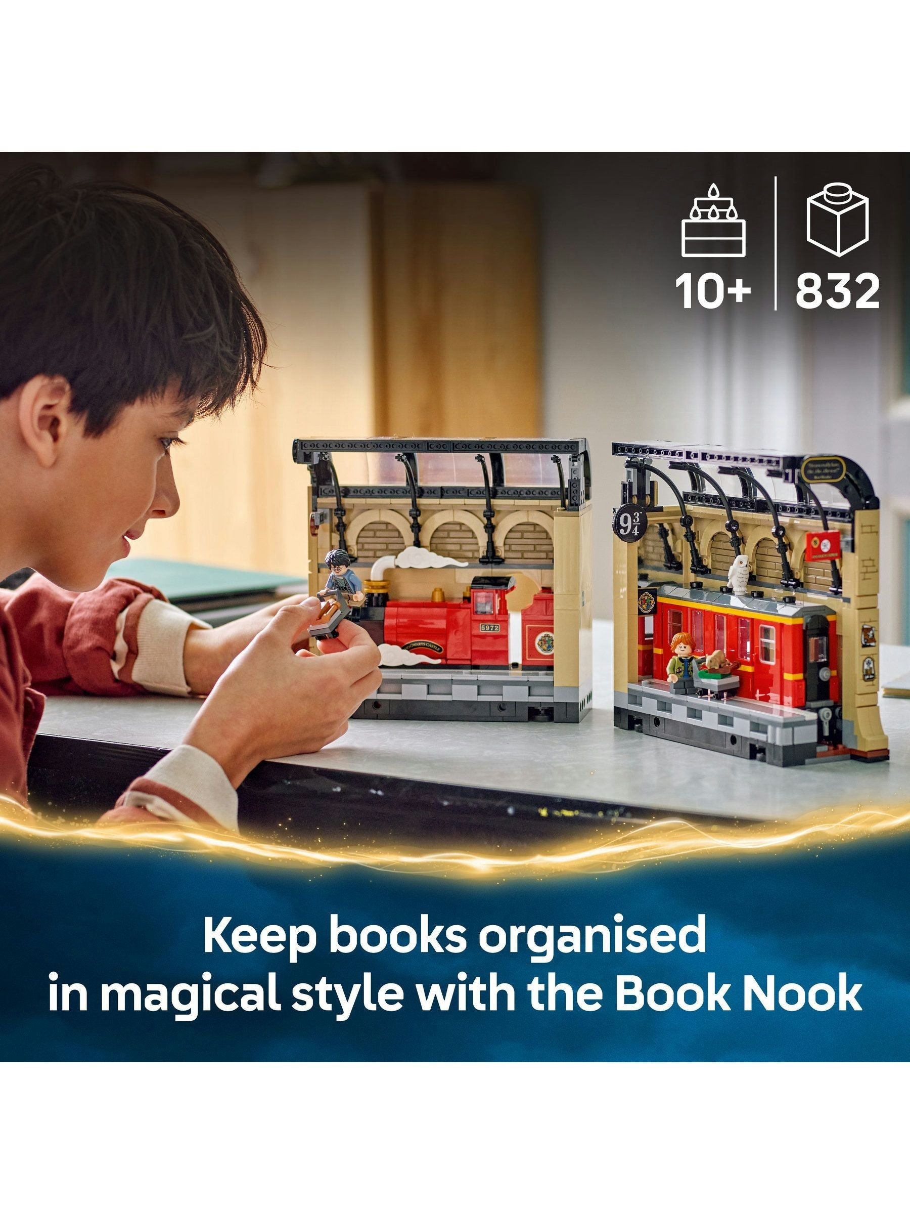LEGO Harry Potter Hogwarts Express book nook toy set, UK version