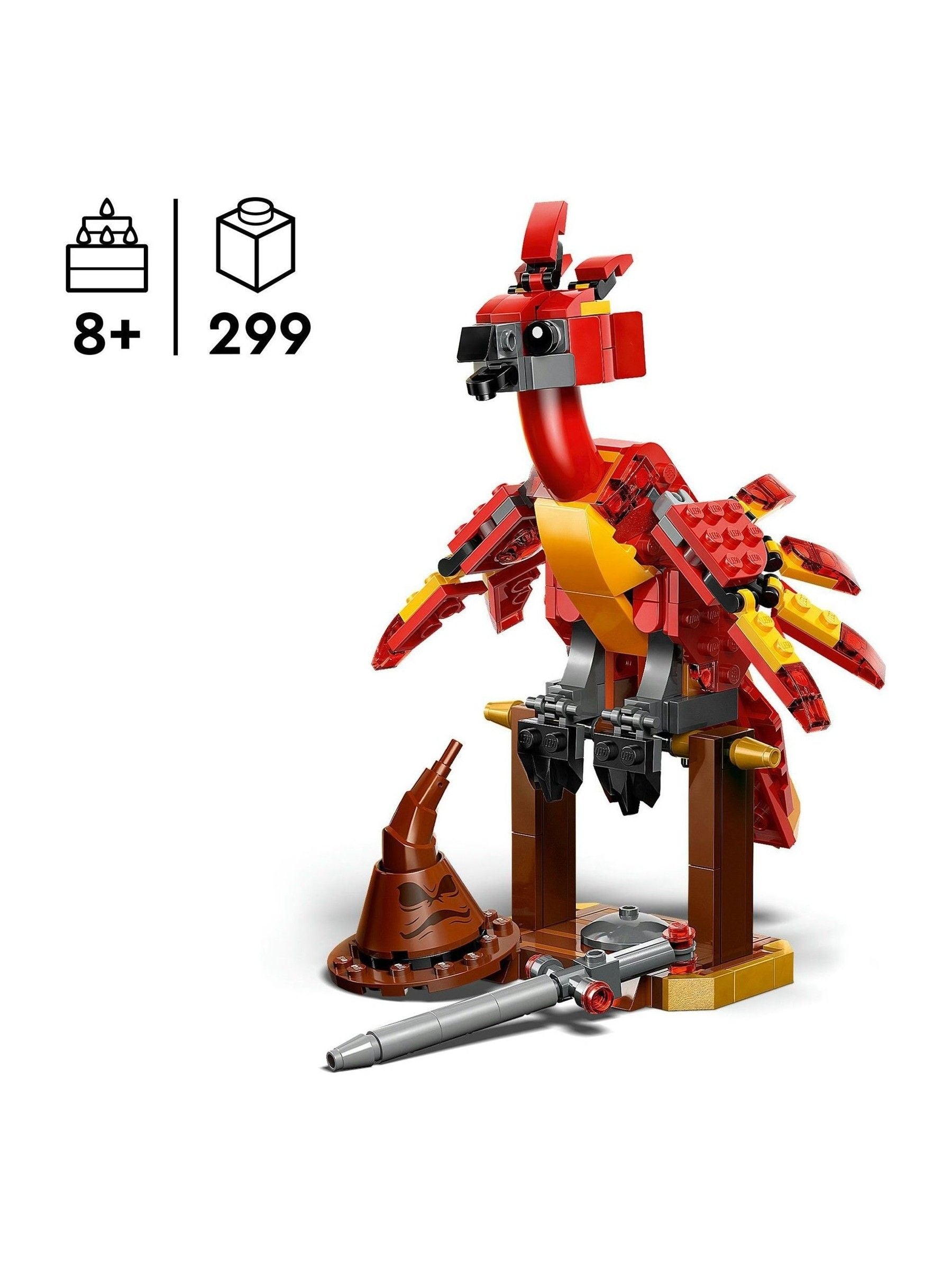LEGO Harry Potter Fawkes Phoenix building set with accessories (British brand)
