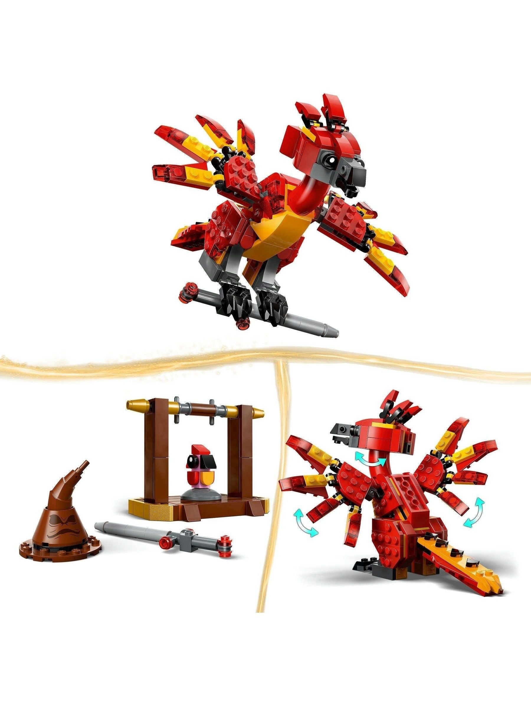 LEGO Harry Potter Fawkes Phoenix building set with accessories (British brand)