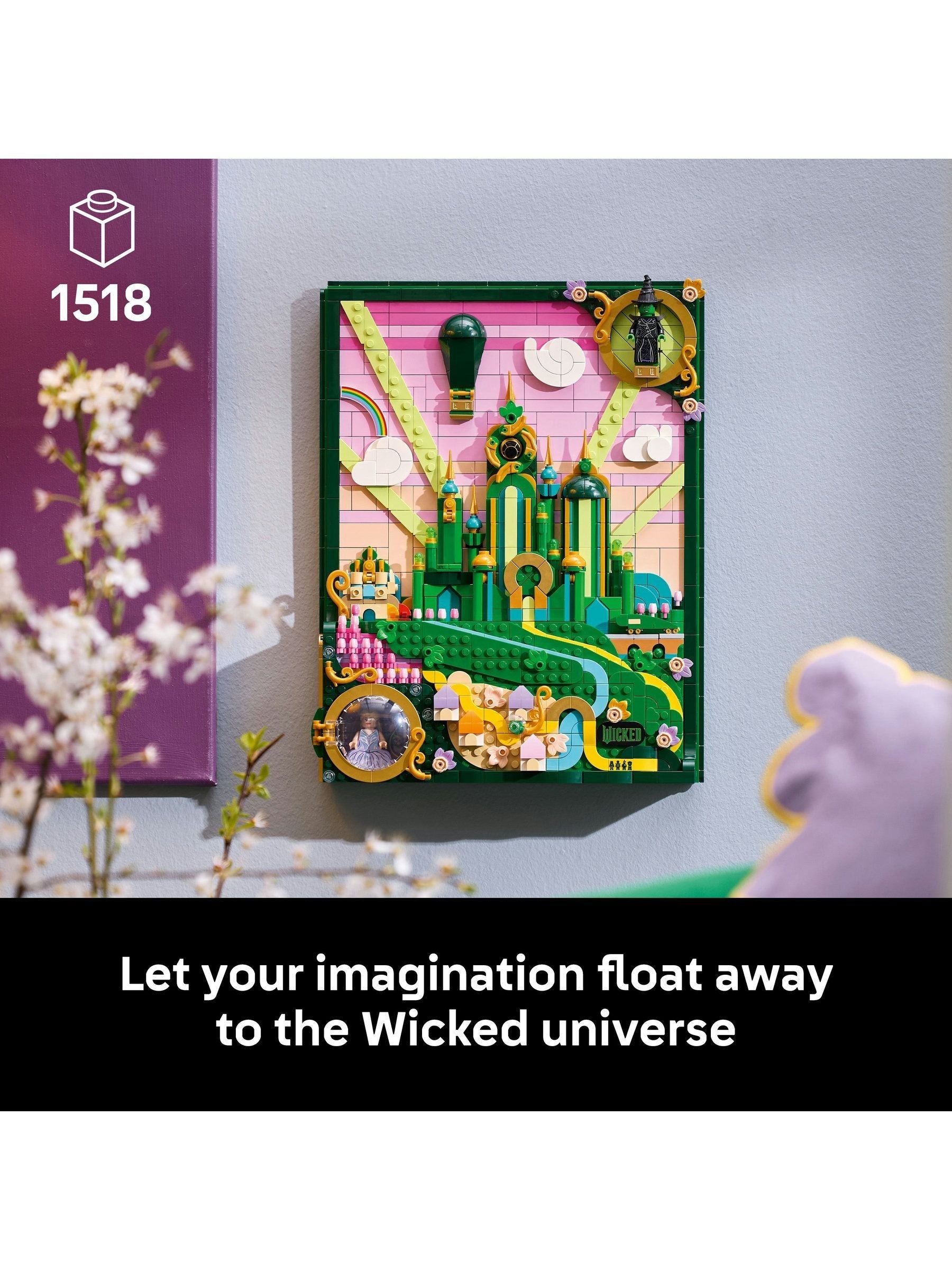 LEGO Wicked Emerald City wall art set, UK version