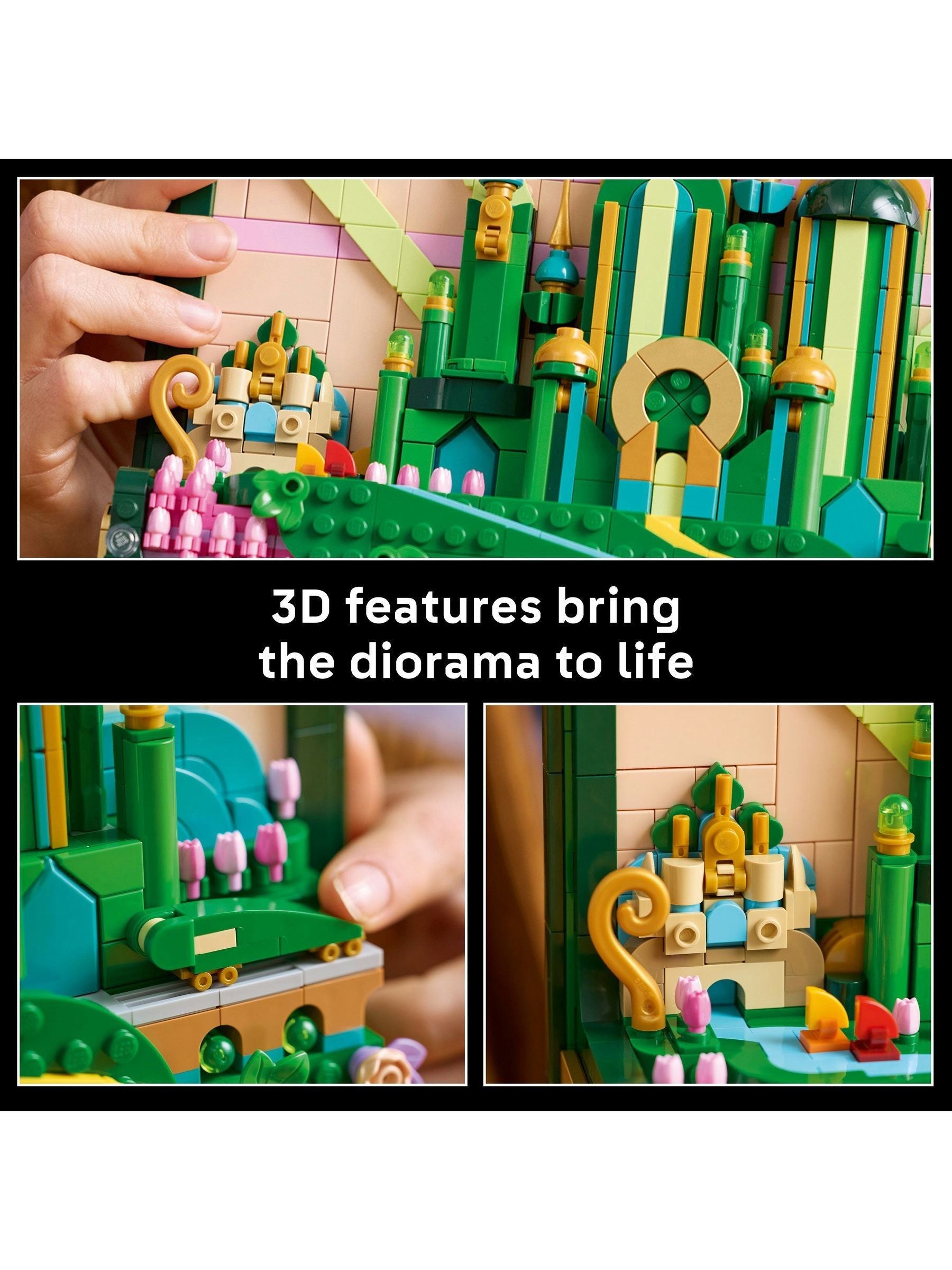 LEGO Wicked Emerald City wall art set, UK version