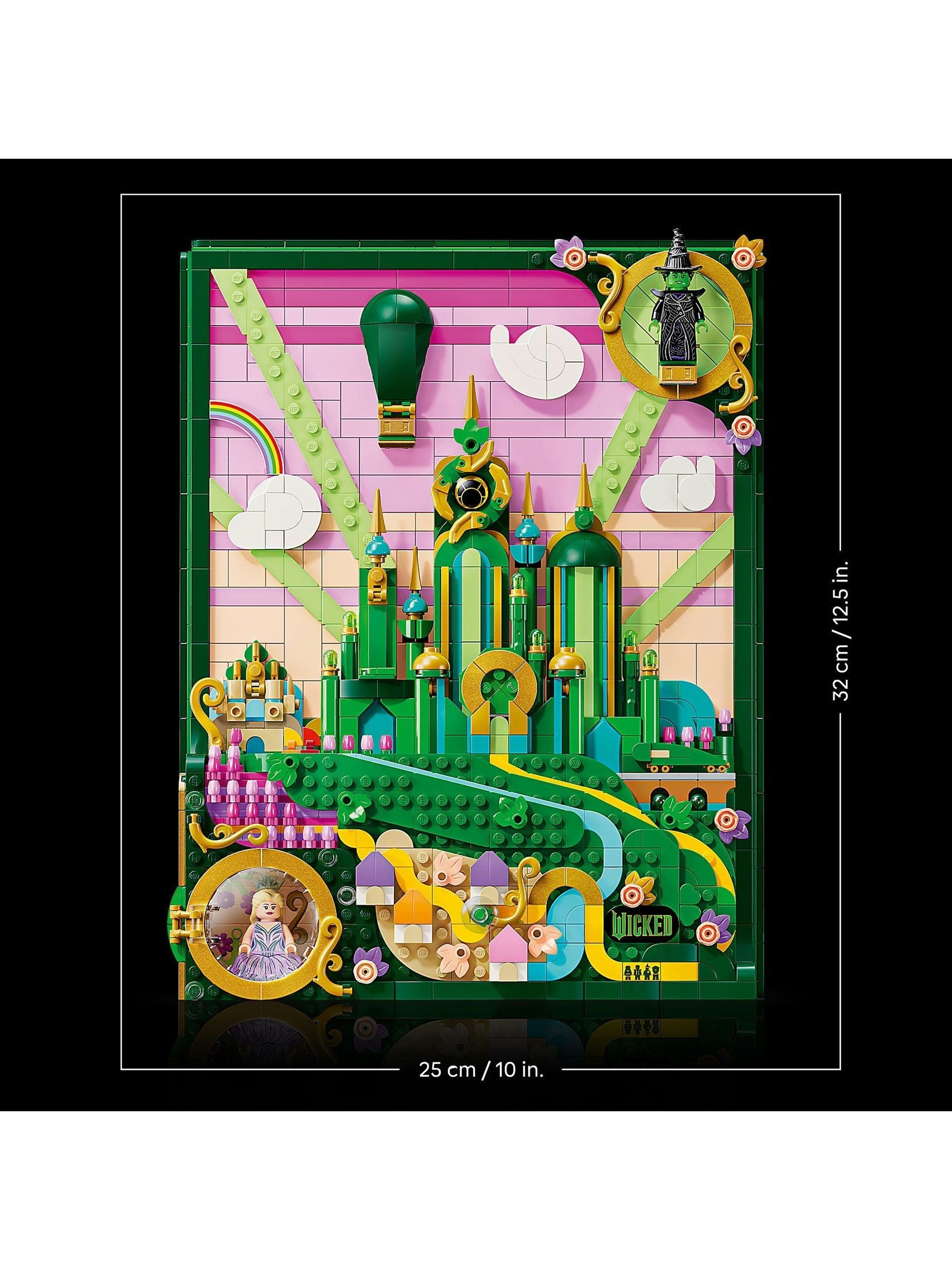 LEGO Wicked Emerald City wall art set, UK version