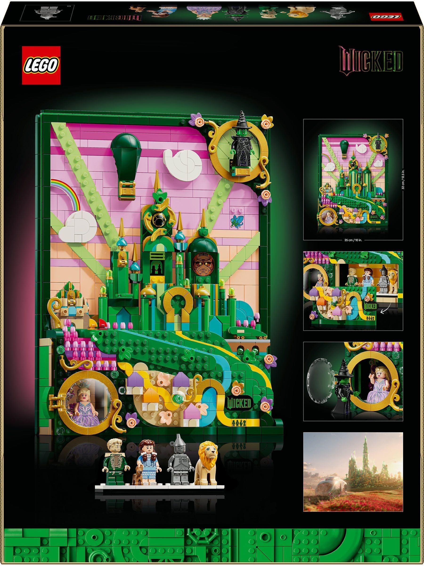 LEGO Wicked Emerald City wall art set, UK version