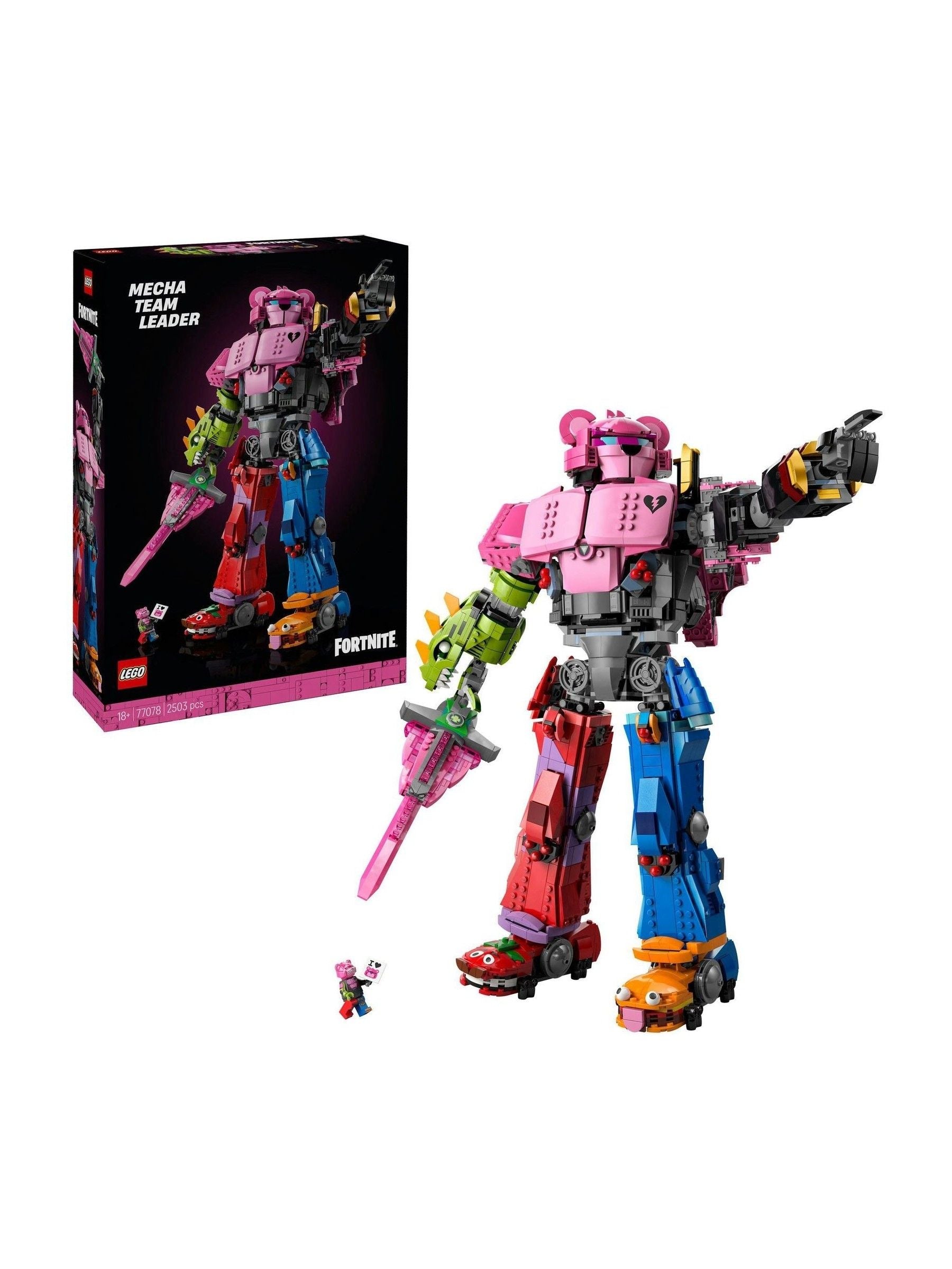LEGO Fortnite Mecha Team Leader building set 77078, UK version