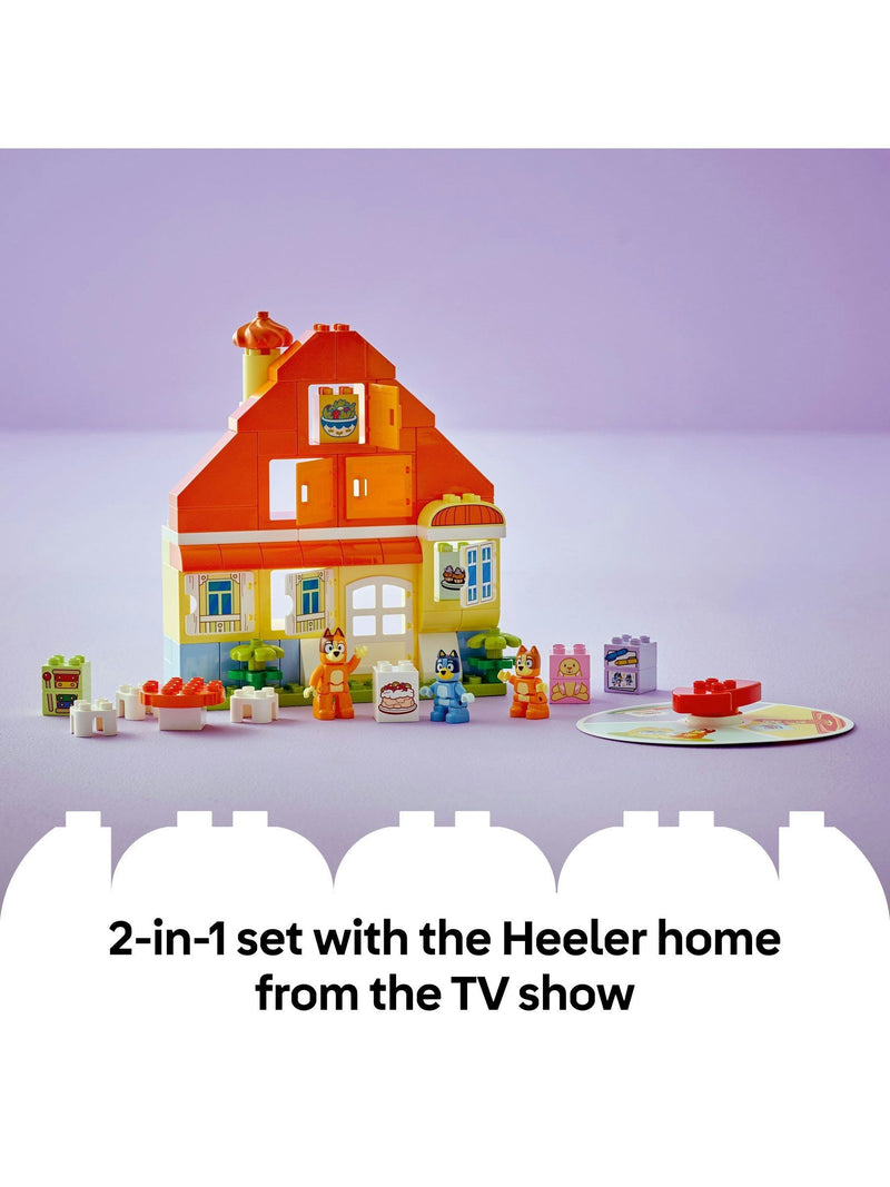 LEGO DUPLO Bluey family house set with memory game 83 pieces (British brand)