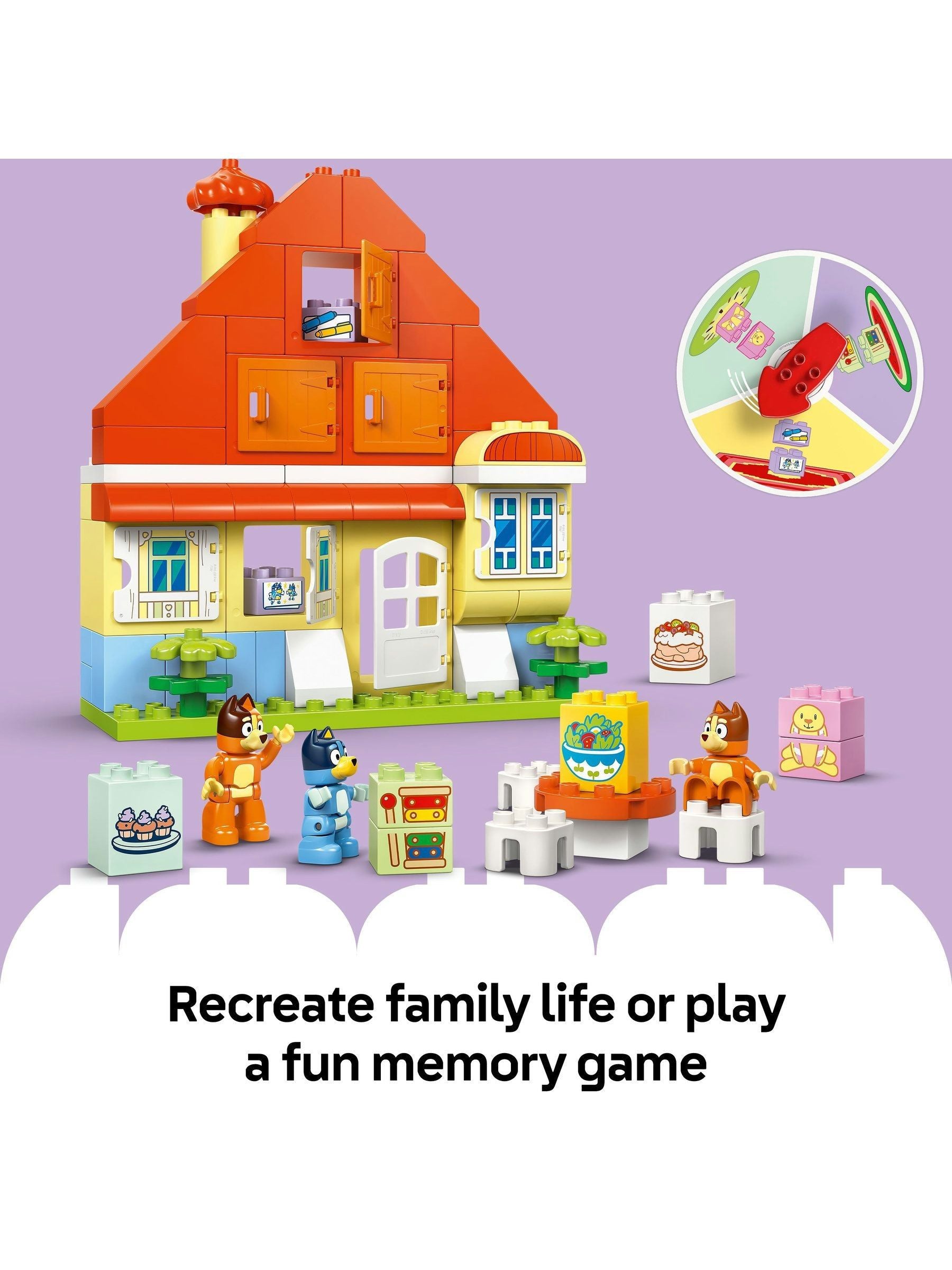 LEGO DUPLO Bluey family house set with memory game 83 pieces (British brand)