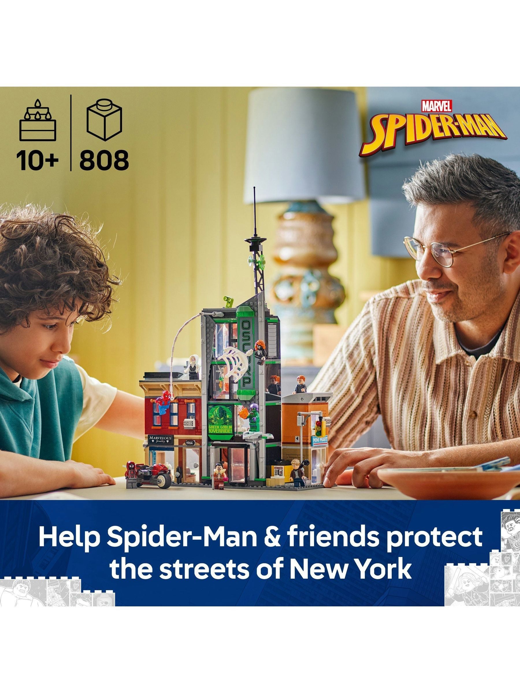 LEGO Spider-Man vs Oscorp building kit 76324, UK version