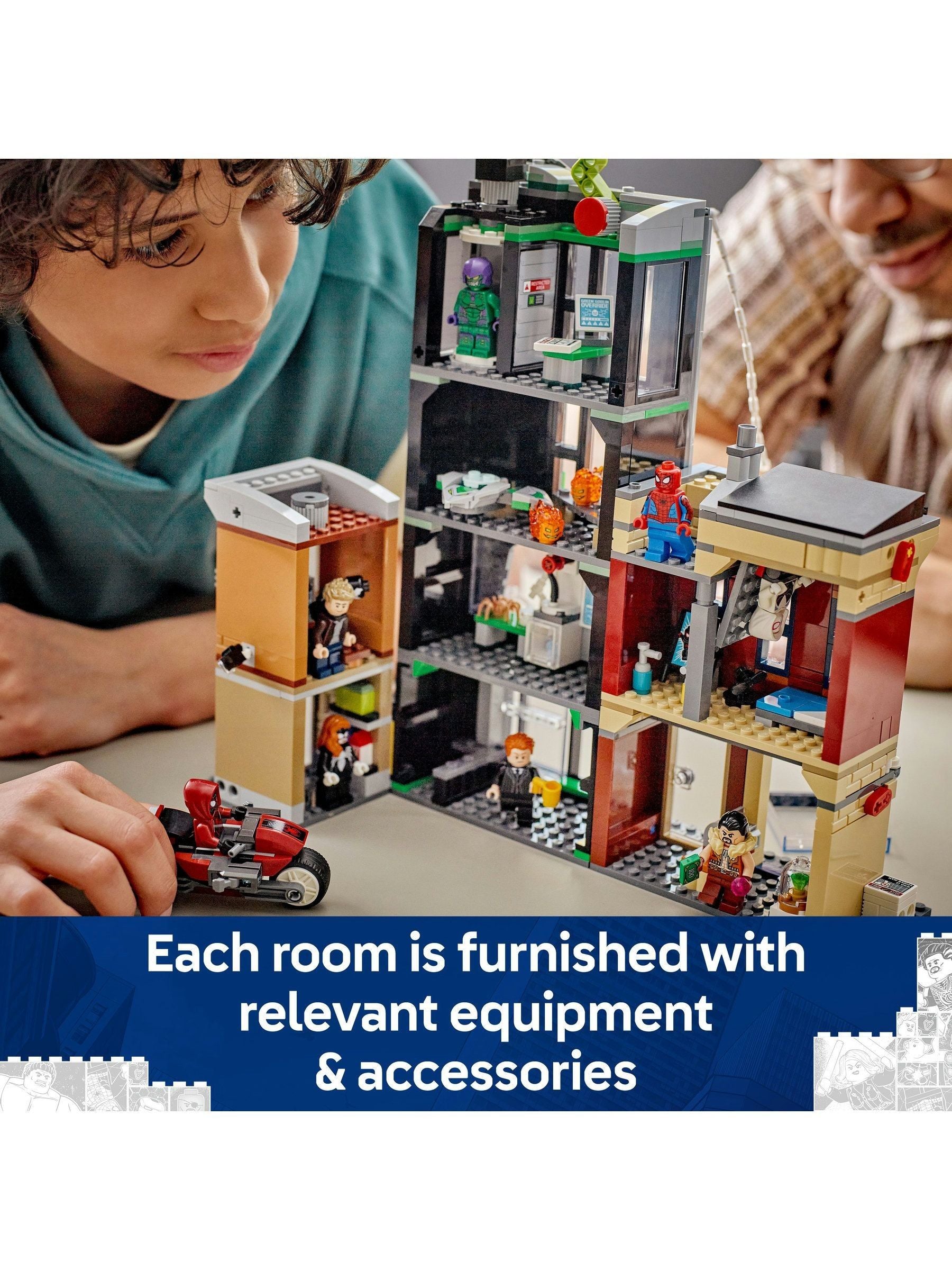 LEGO Spider-Man vs Oscorp building kit 76324, UK version