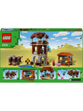 LEGO Minecraft Pillager Outpost and Ravager building toy set, UK version