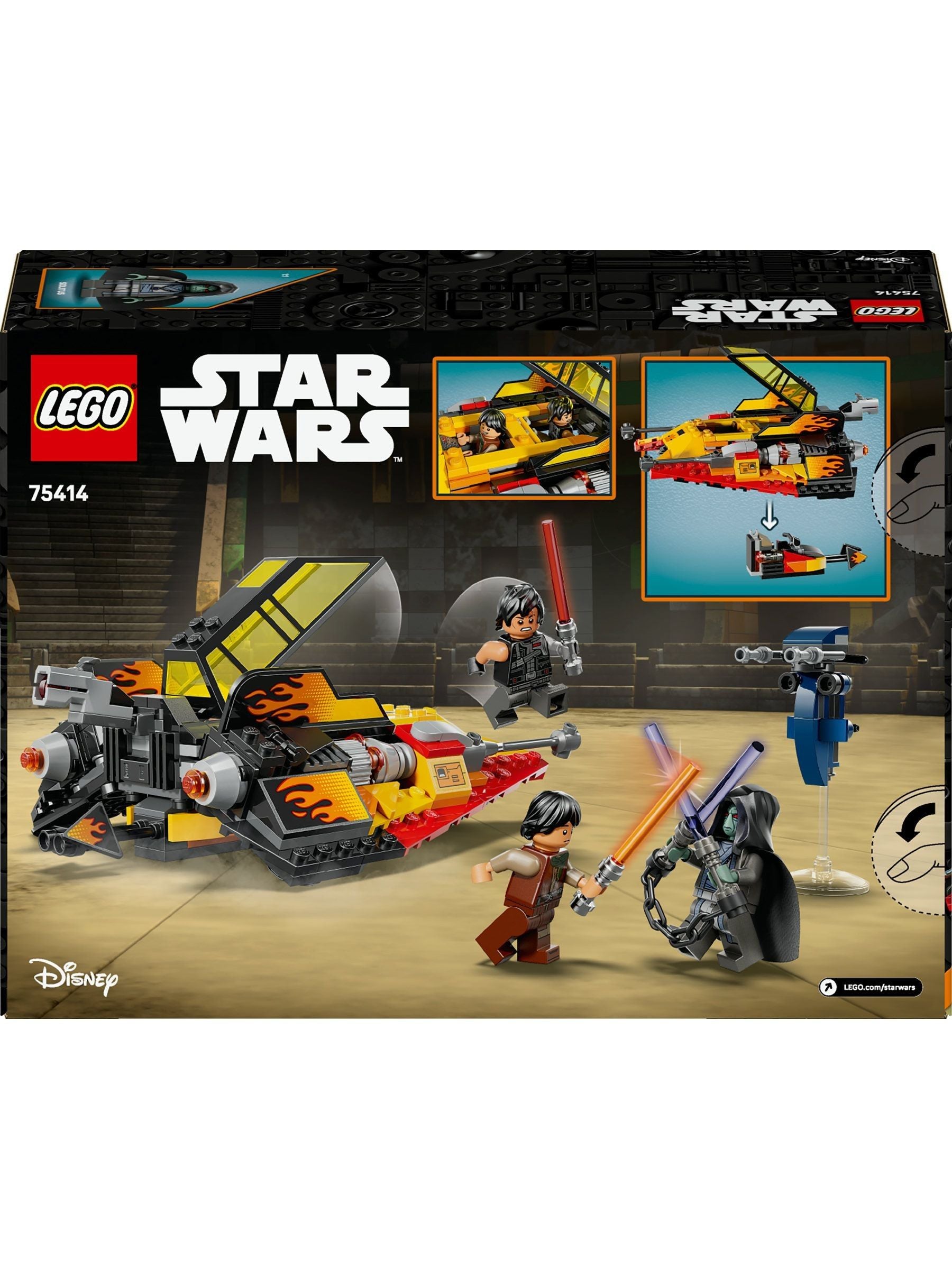 LEGO Star Wars The Force Burner Snowspeeder building toy 75414, imported from the UK