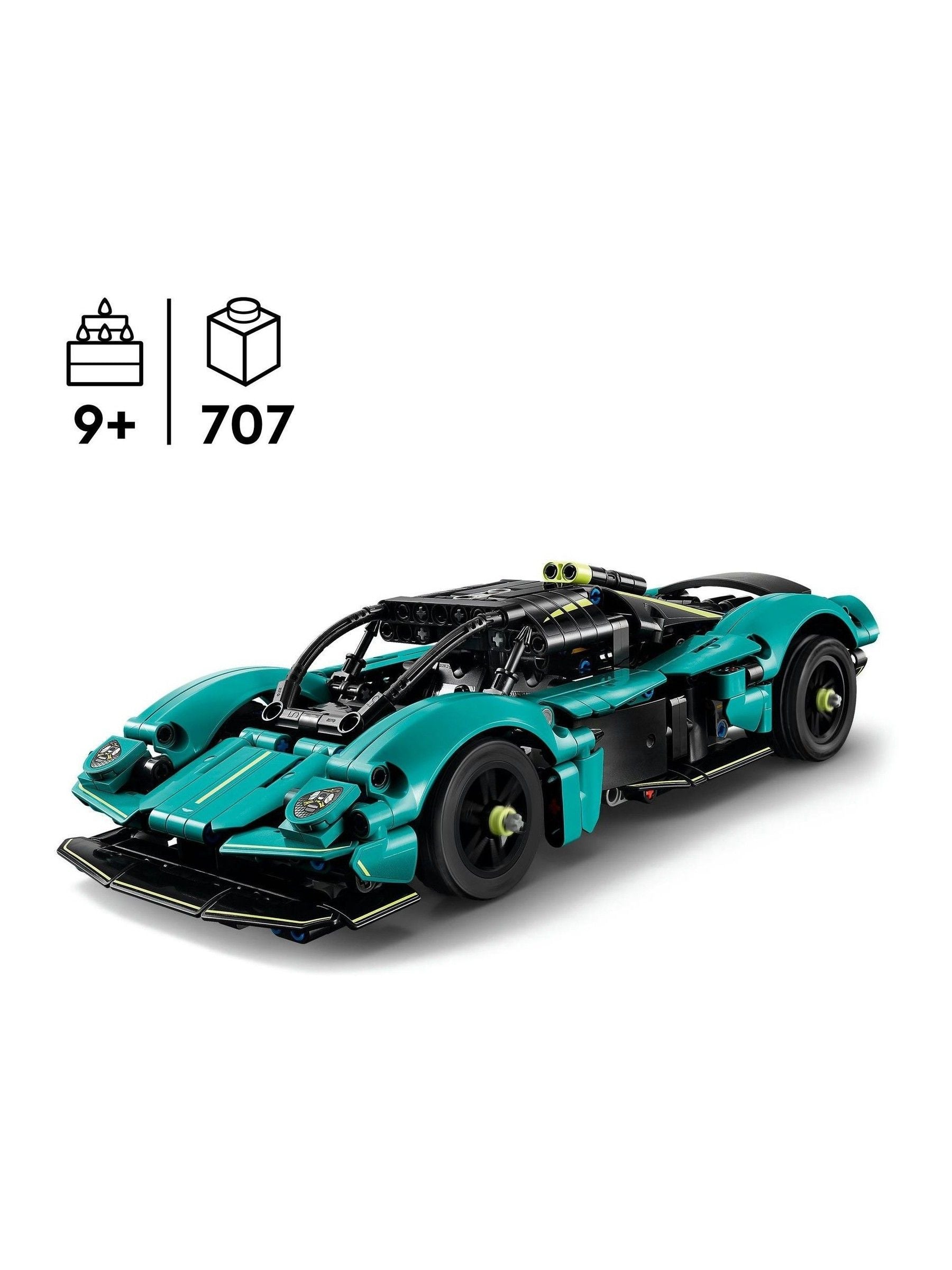 LEGO Technic Aston Martin Valkyrie buildable car model kit, UK version