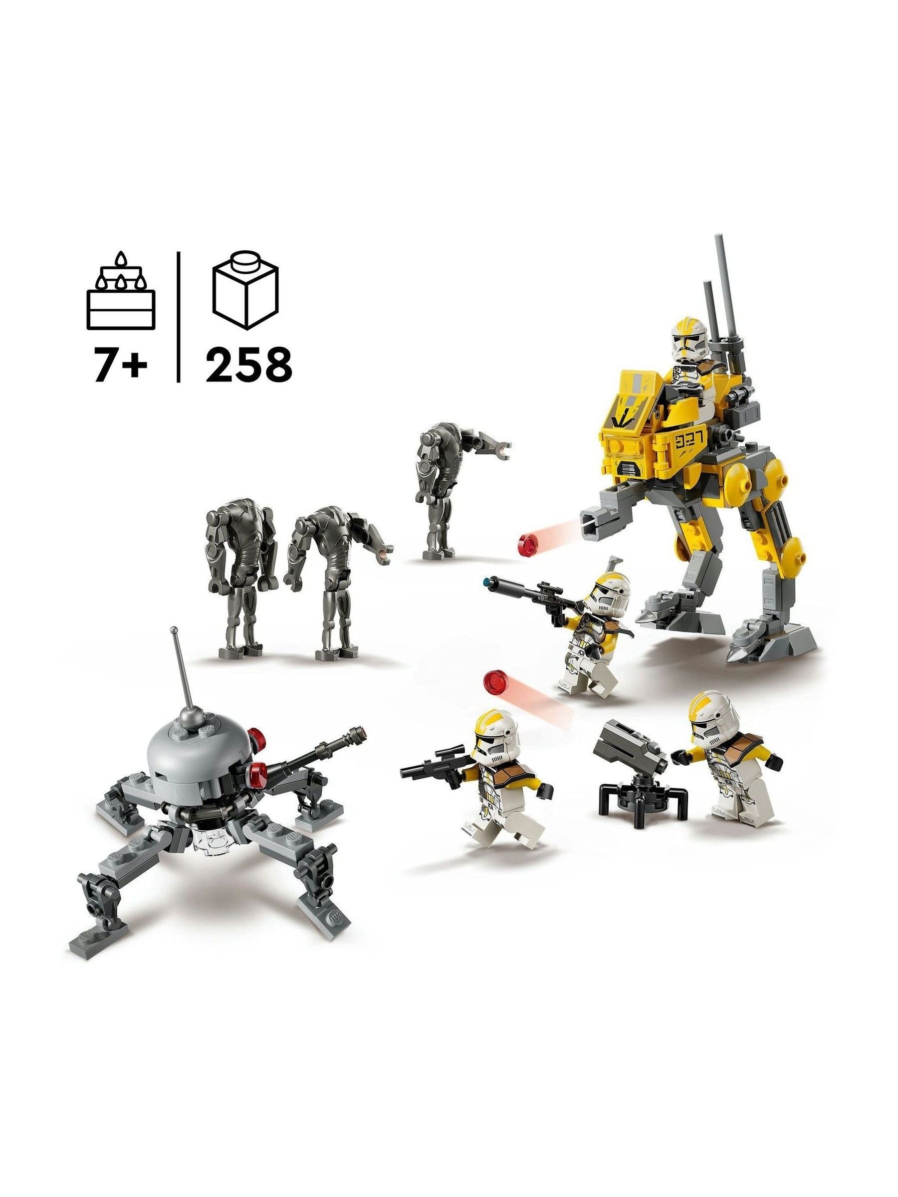LEGO Star Wars 327th Star Corps Clone Troopers Battle Pack 75431, imported from the UK