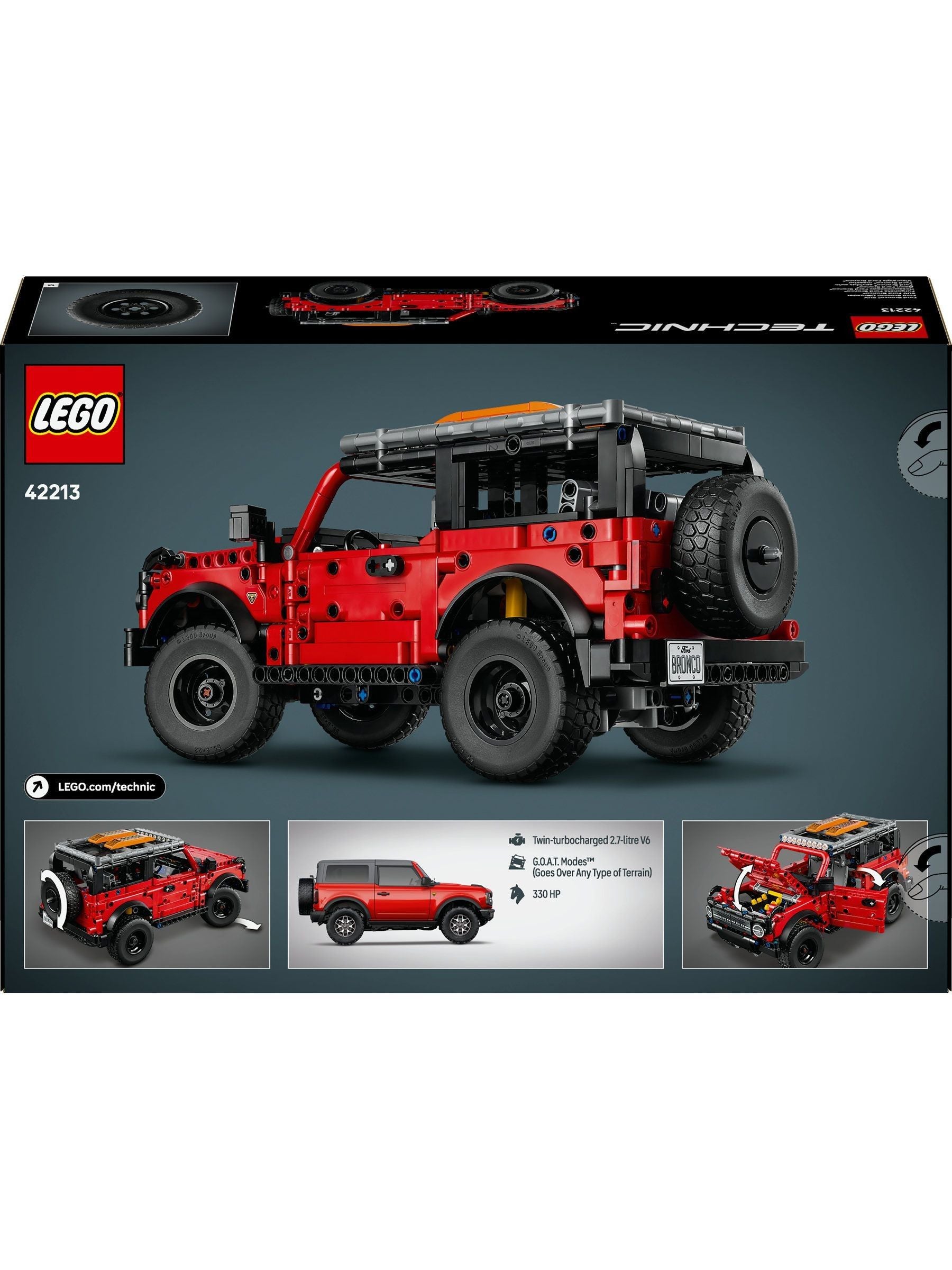 LEGO Technic Ford Bronco SUV 42213 building set (British brand)