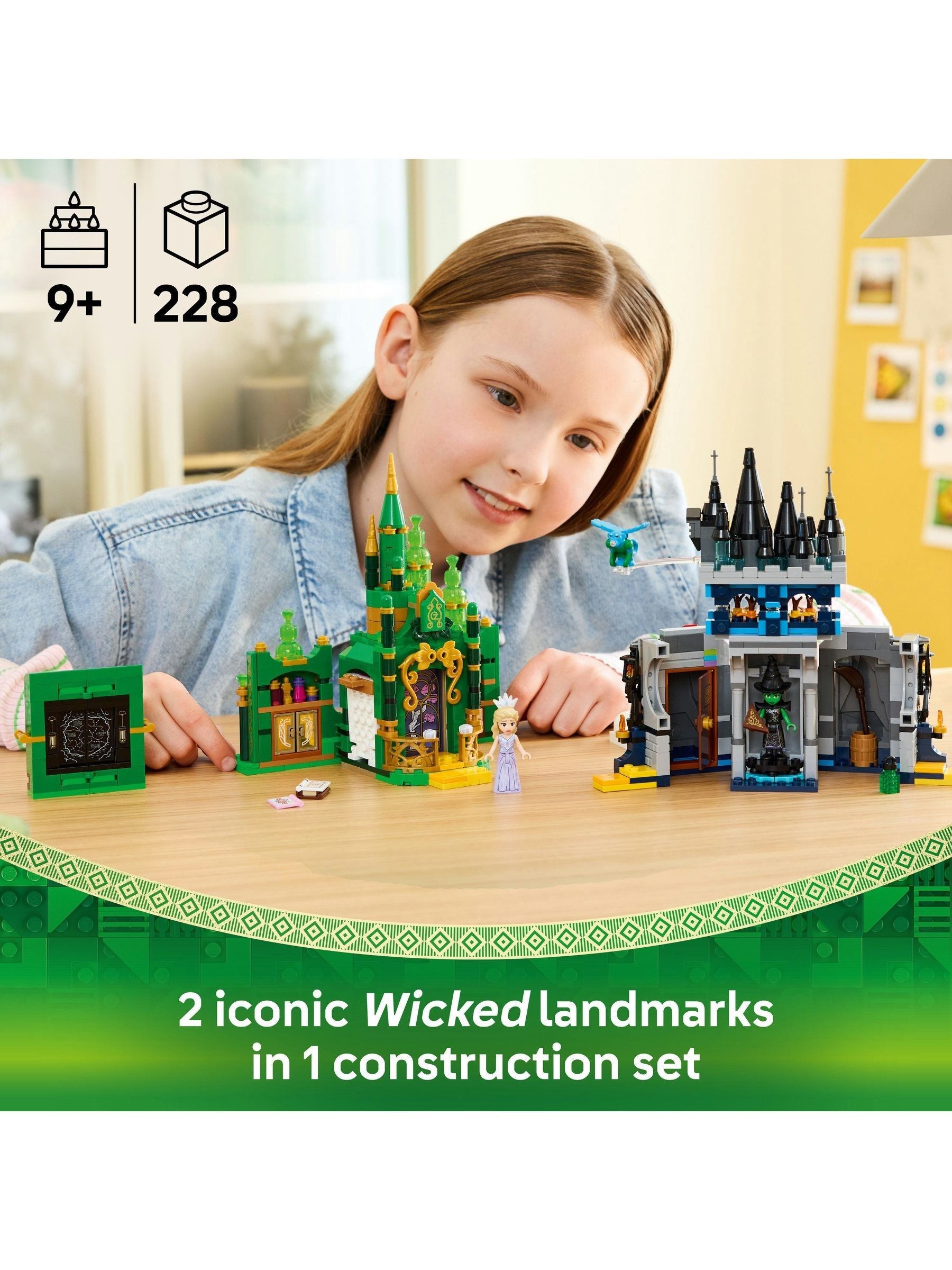 LEGO Wicked Emerald City and Kiamo Ko Castle building set (British brand)