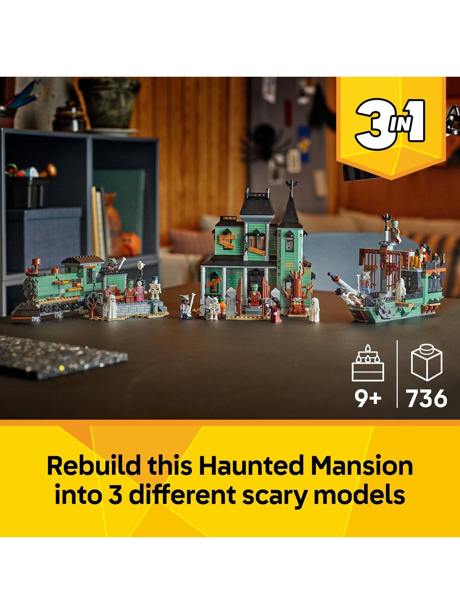 LEGO Haunted Mansion 3-in-1 building toy - British product