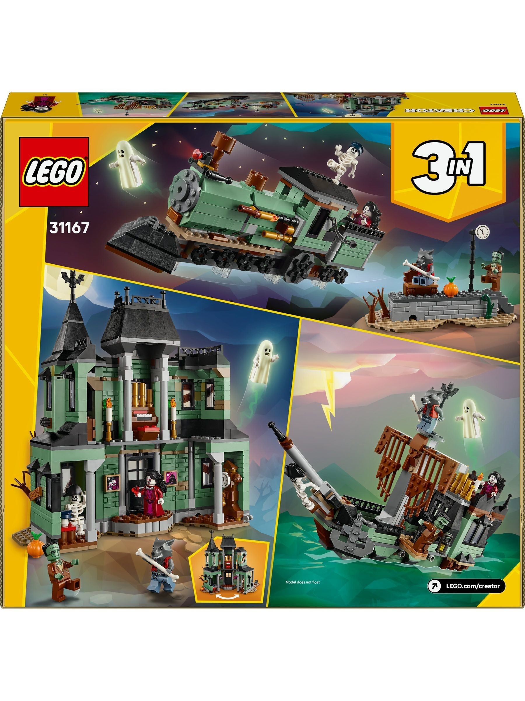 LEGO Haunted Mansion 3-in-1 building toy - British product