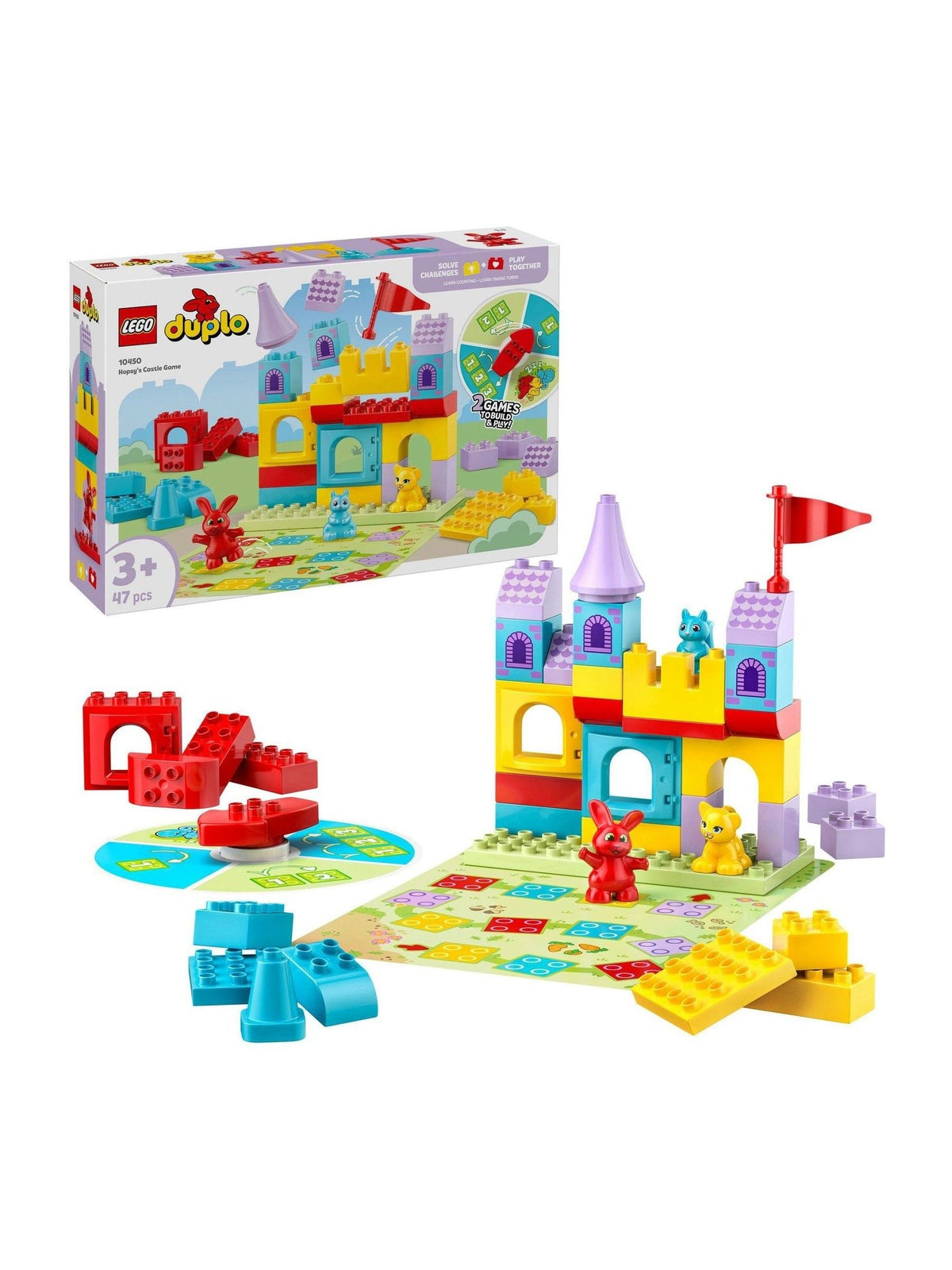 LEGO DUPLO Hopsy's Castle Game toy set 47 pieces, imported from the UK