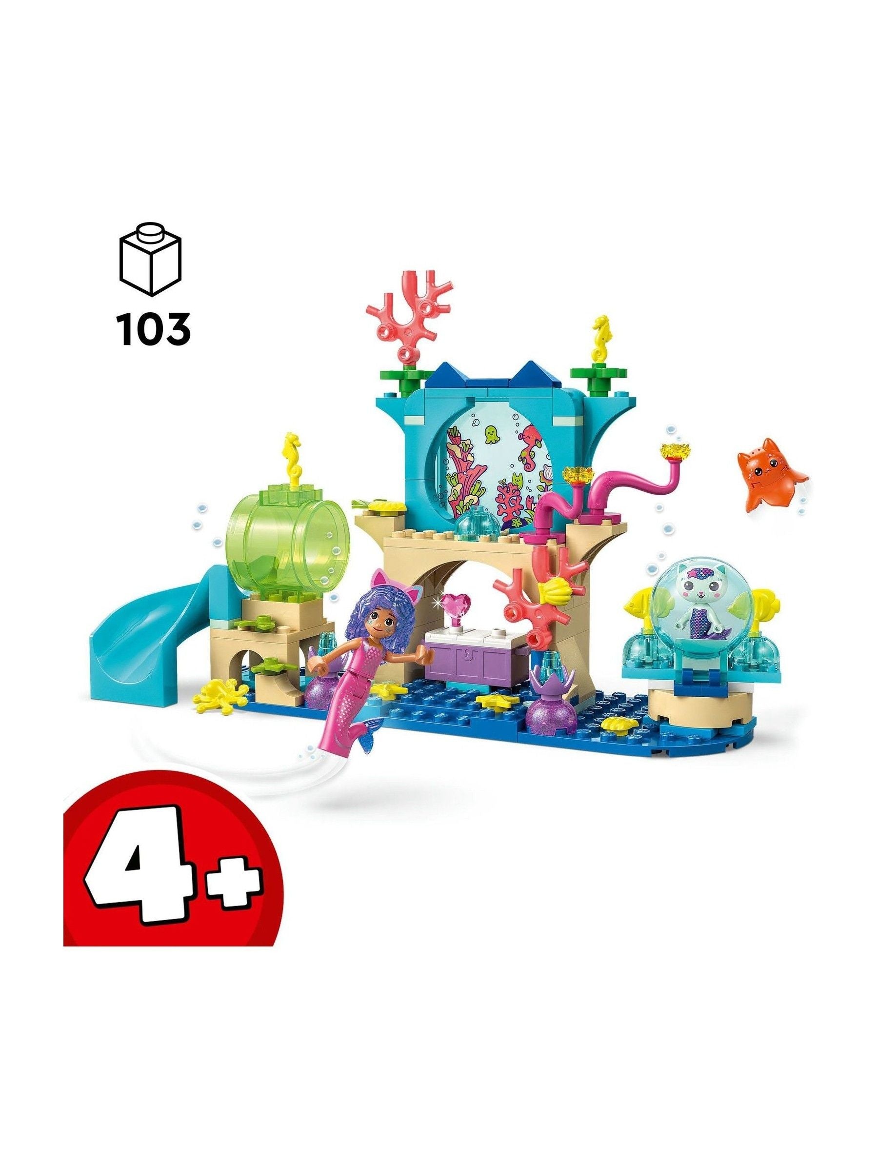 LEGO Gabby's Dollhouse Mermaid Aquarium Adventure toy - British product