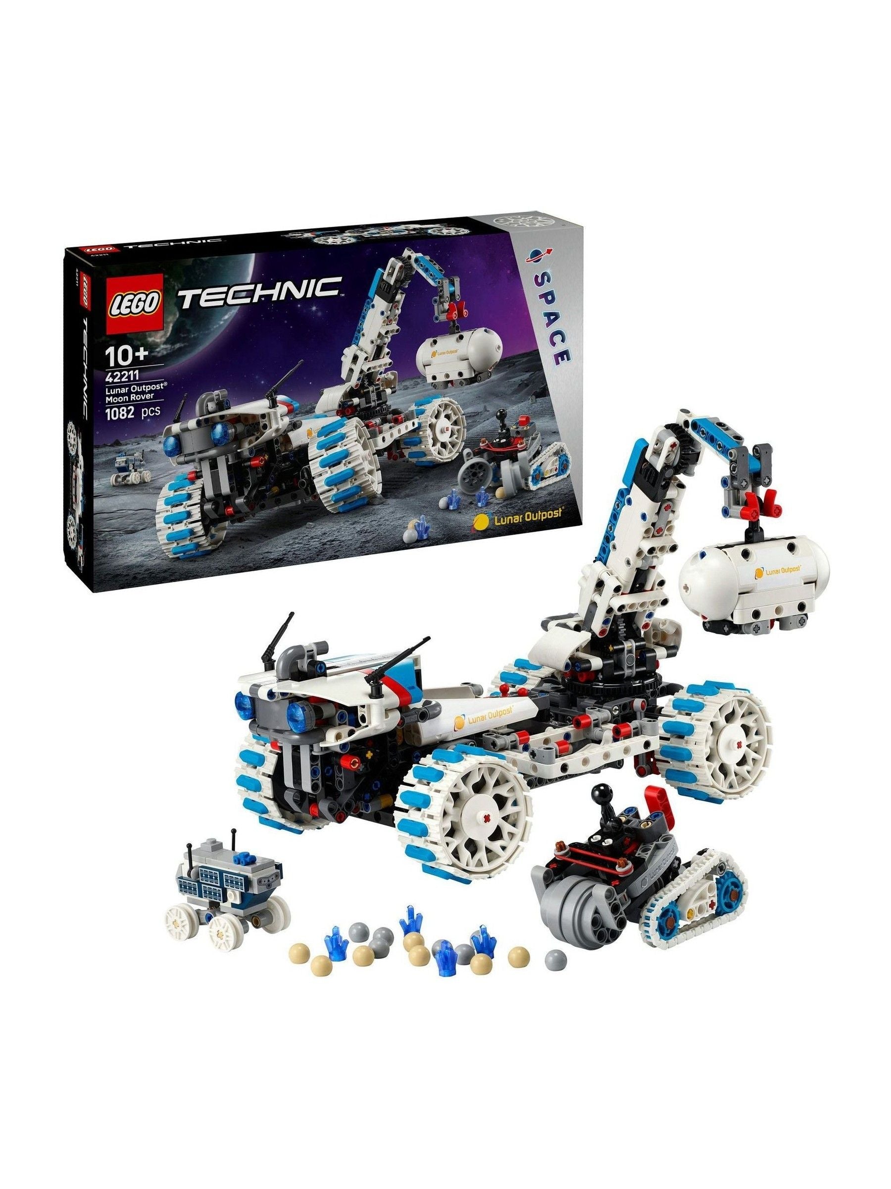 LEGO Technic Moon Rover space vehicle set 42211, imported from the UK