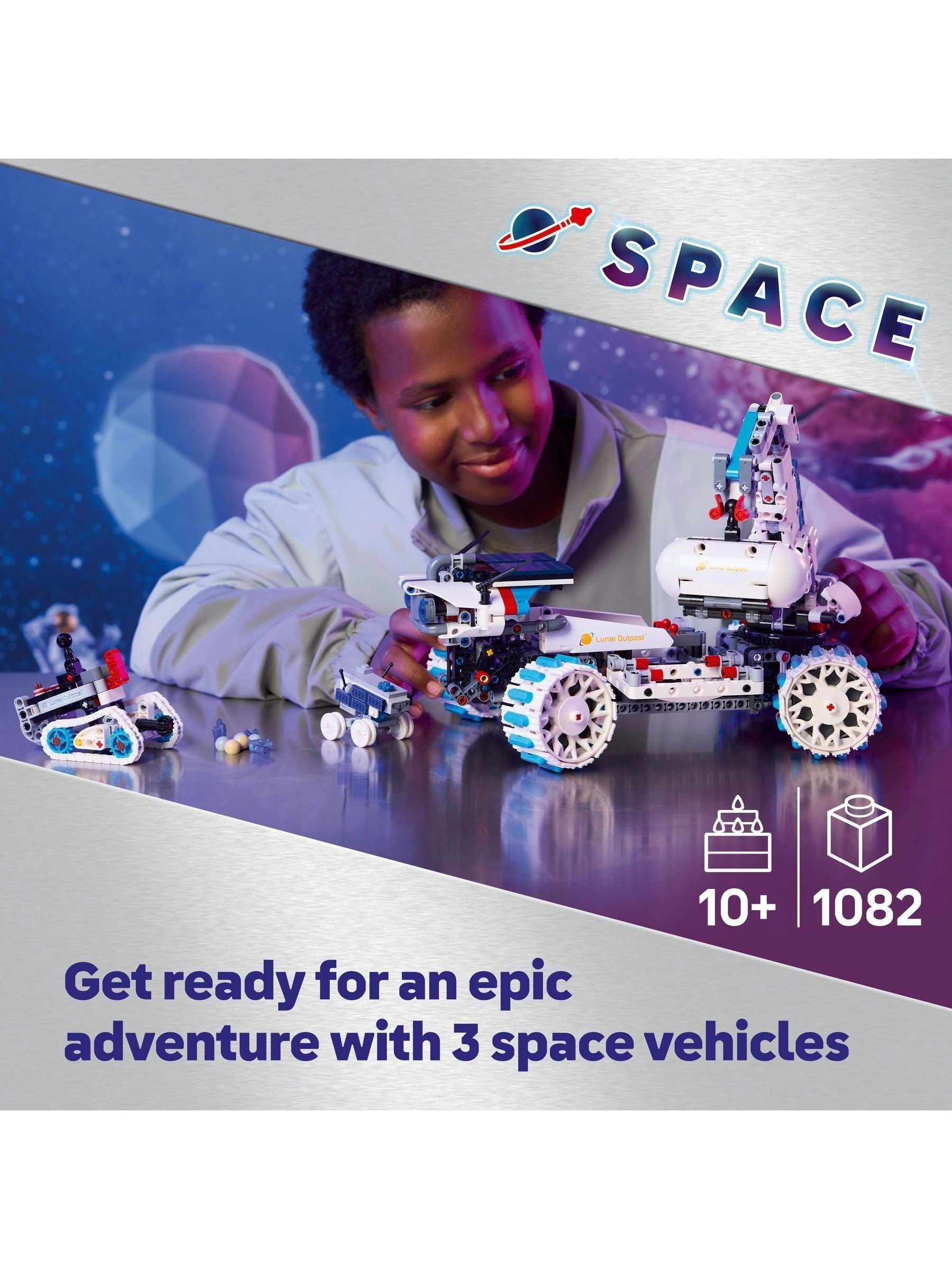 LEGO Technic Moon Rover space vehicle set 42211, imported from the UK