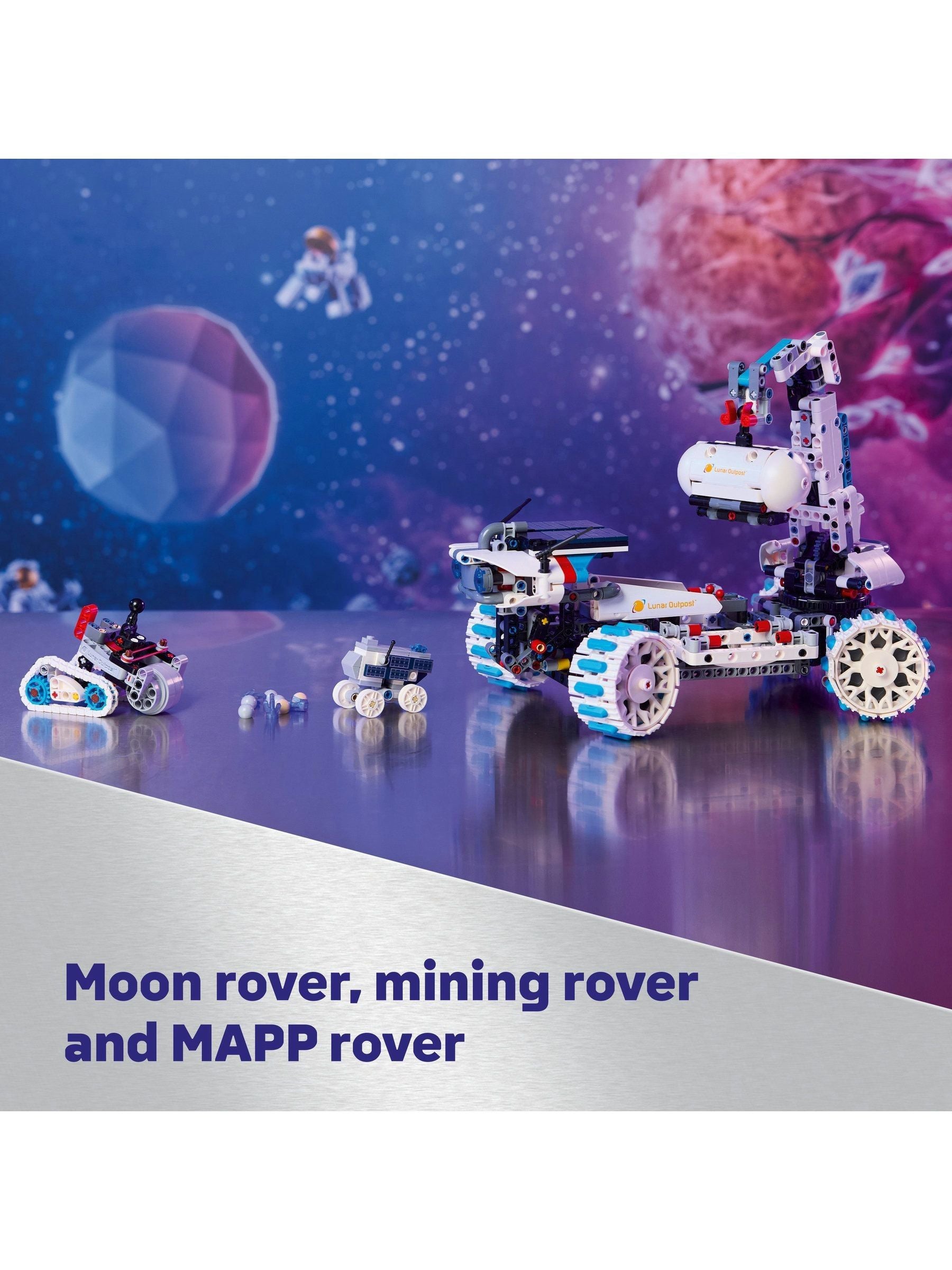 LEGO Technic Moon Rover space vehicle set 42211, imported from the UK