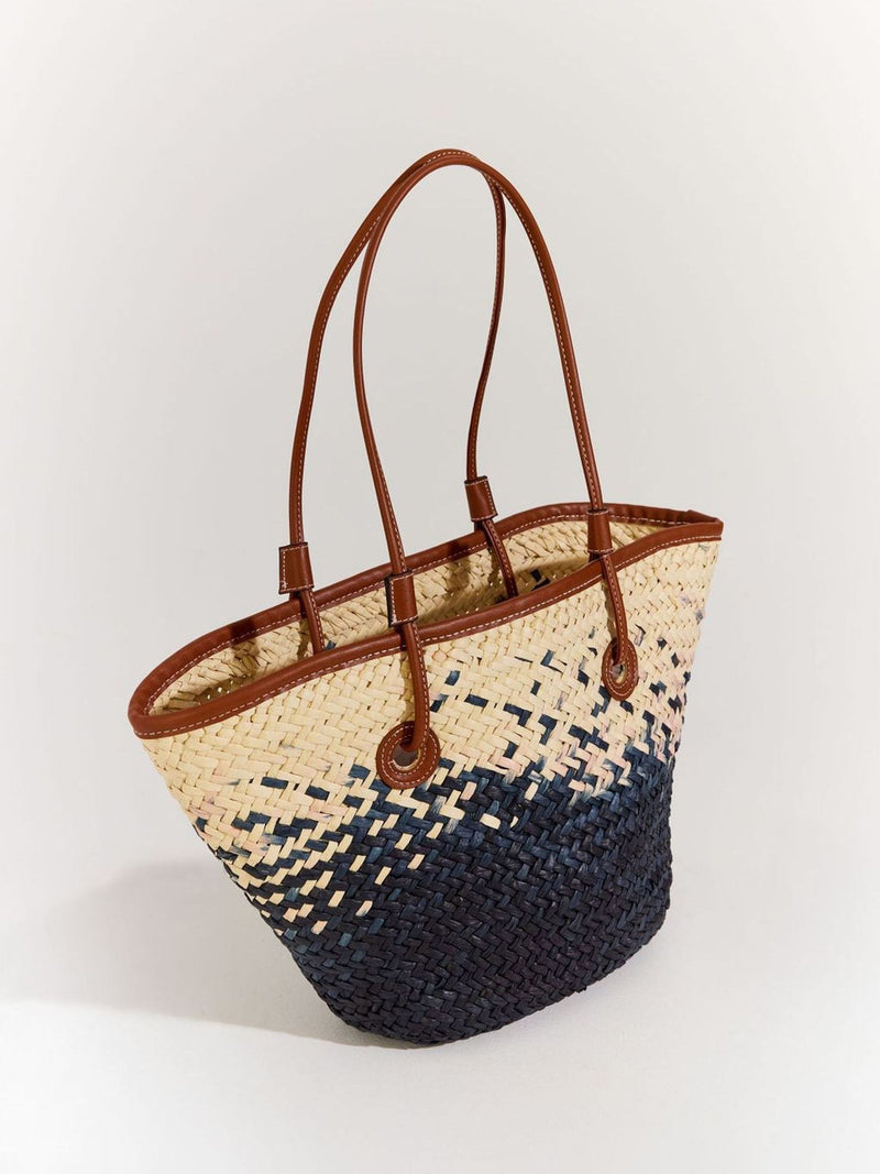 Seaspray Heidi woven bag in paper with gold branding, UK version