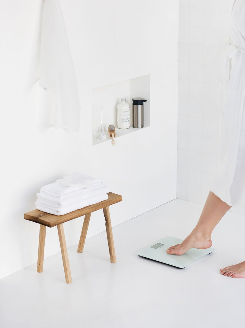 Brabantia white digital bathroom scale (British brand)