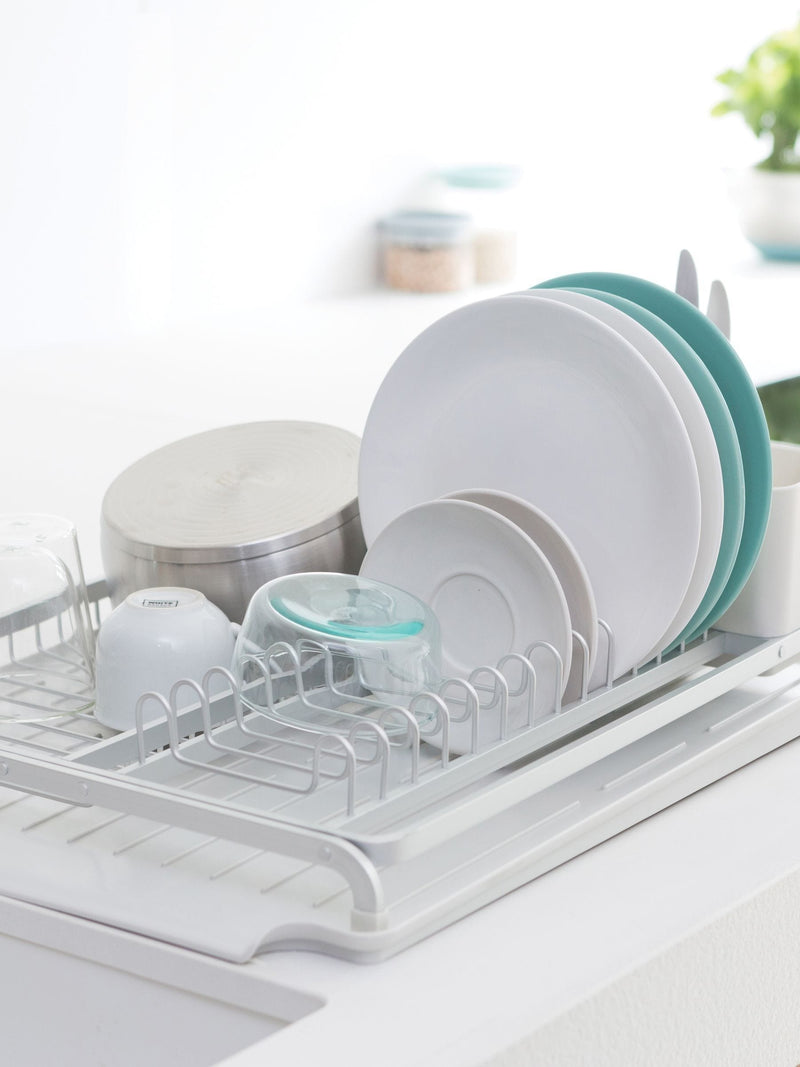 Brabantia Light Grey Sink Side Dish Drying Rack - British product