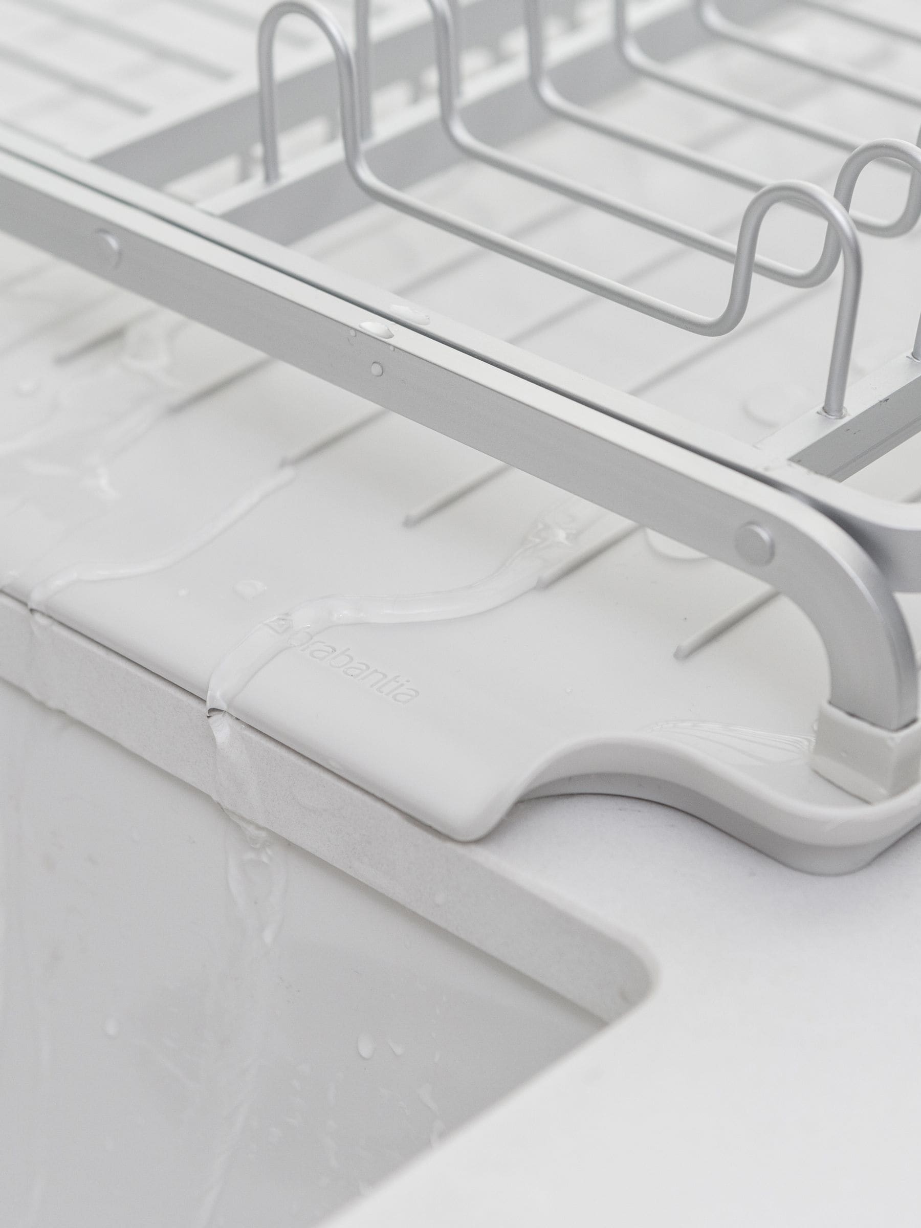 Brabantia Light Grey Sink Side Dish Drying Rack - British product