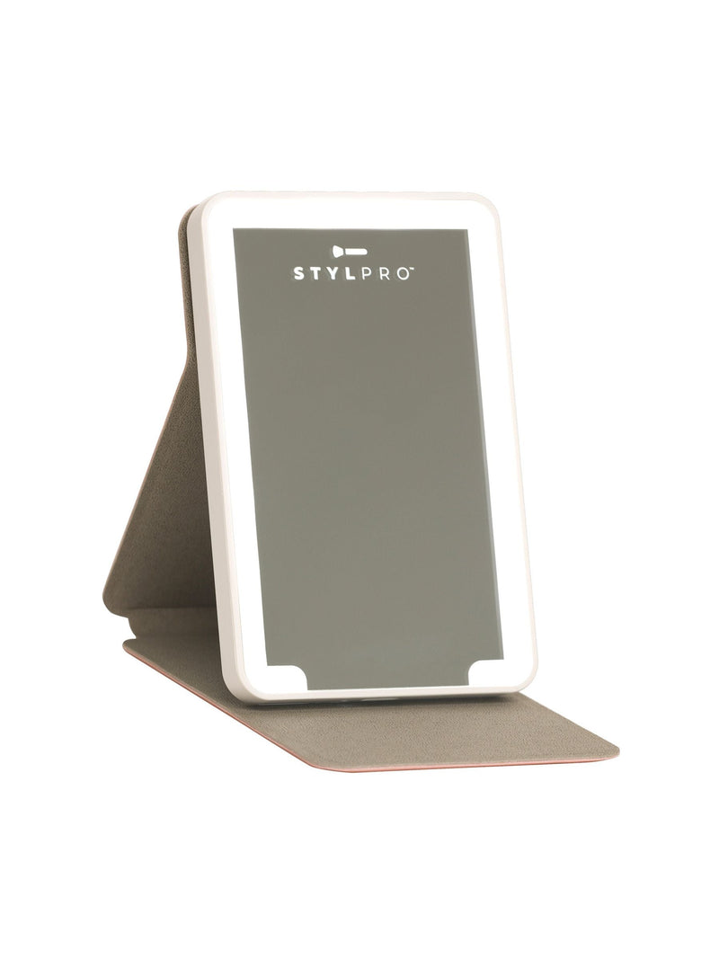 Stylpro LED light up compact mini travel mirror (British brand)