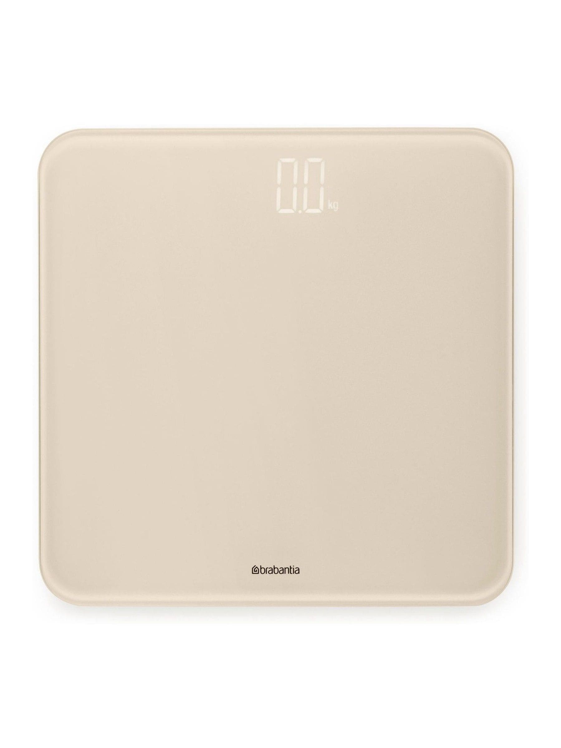 Brabantia Soft Beige ReNew digital bathroom scale, UK version
