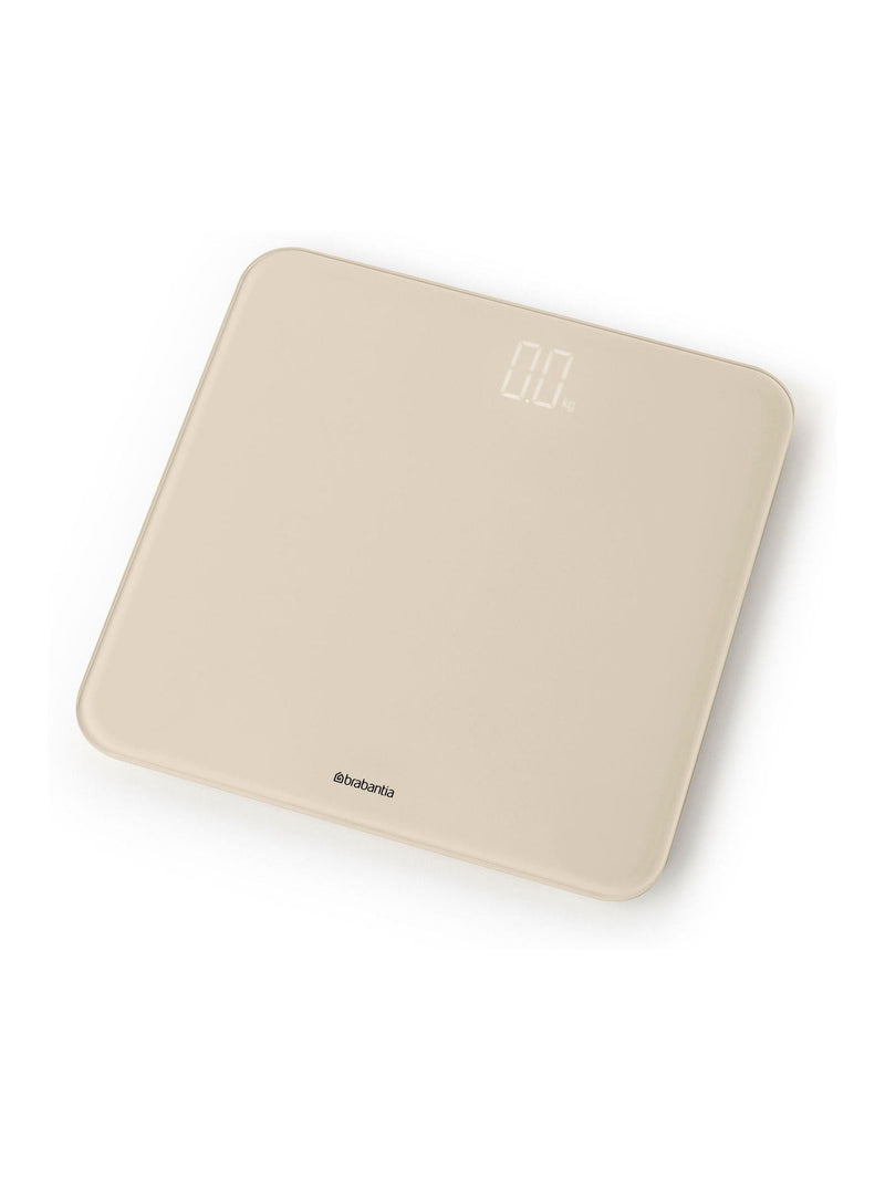 Brabantia Soft Beige ReNew digital bathroom scale, UK version