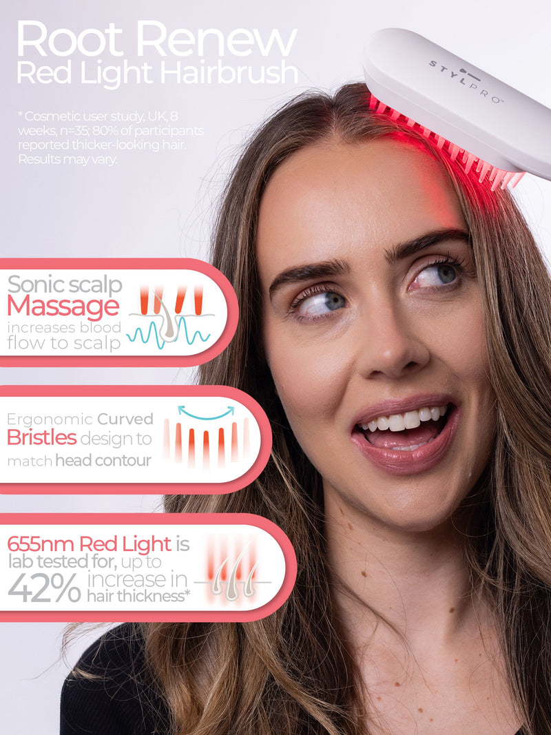 Stylpro Root Renew LED red light hairbrush, UK version