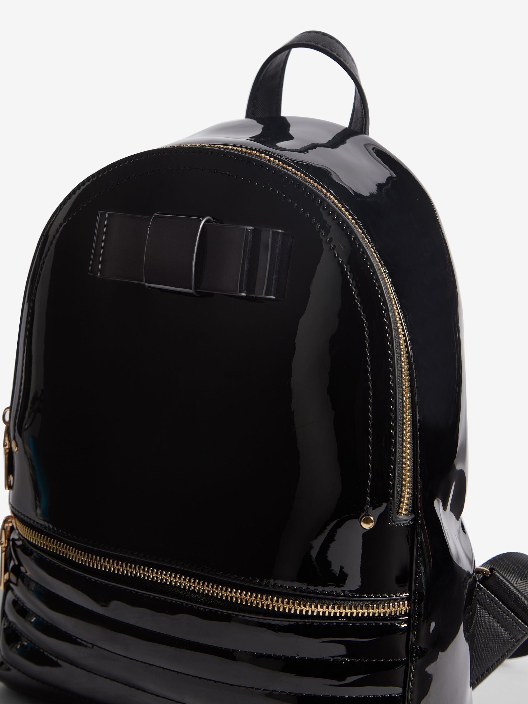 Lipsy black bow detail school backpack, imported from the UK