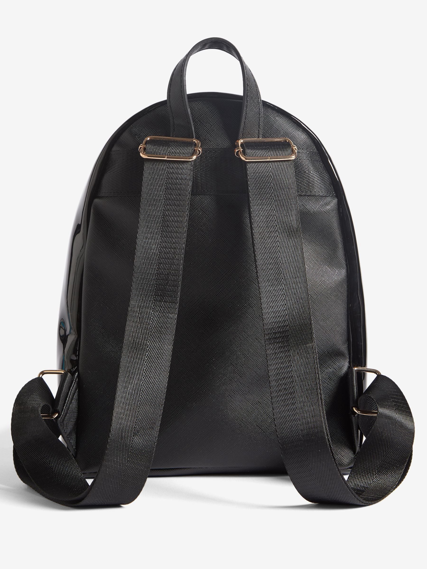 Lipsy black bow detail school backpack, imported from the UK