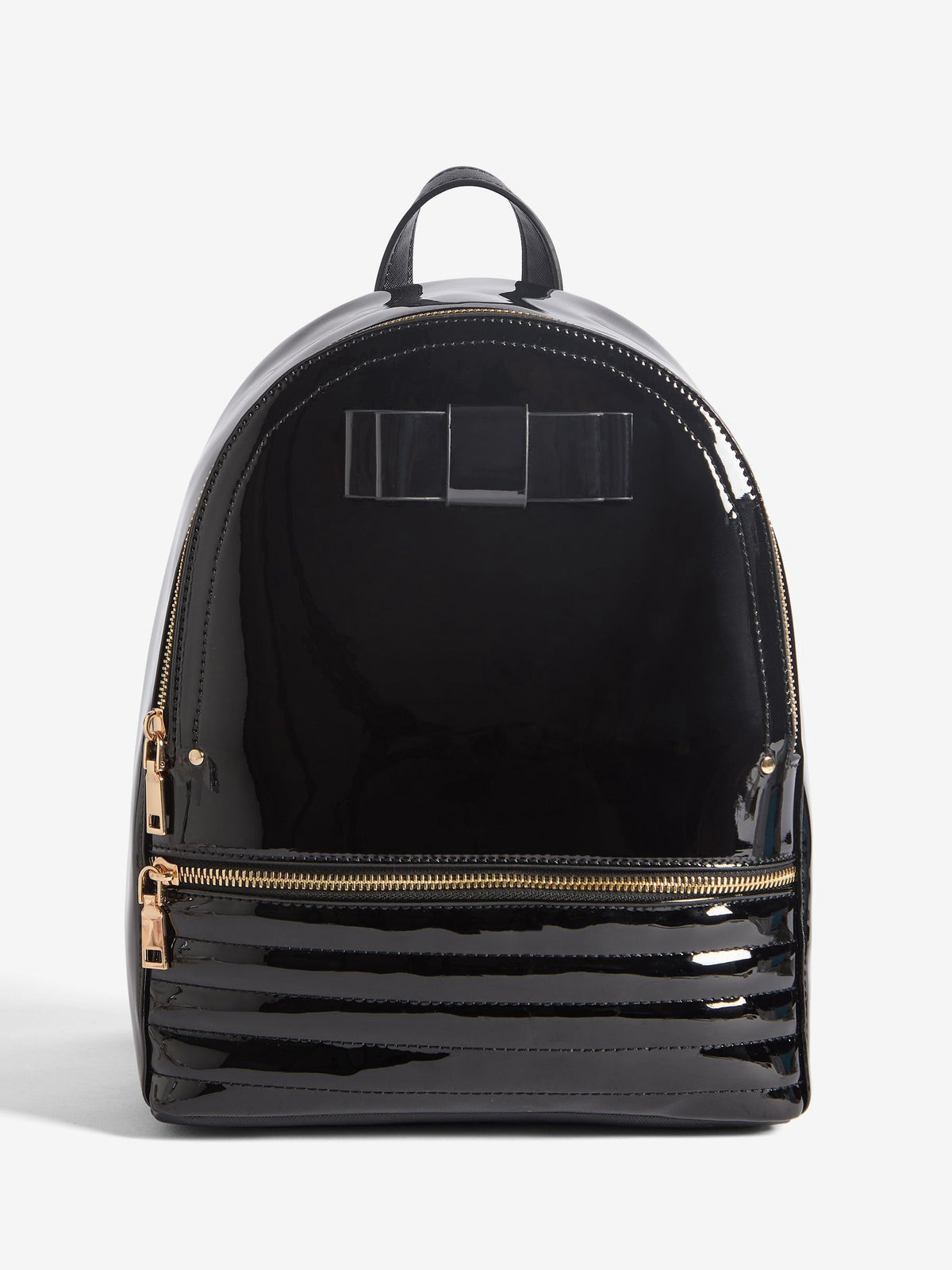 Lipsy black bow detail school backpack, imported from the UK