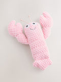 Pink lobster pet toy made from polyester (British brand)